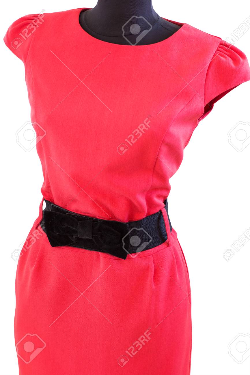 dress with black belt