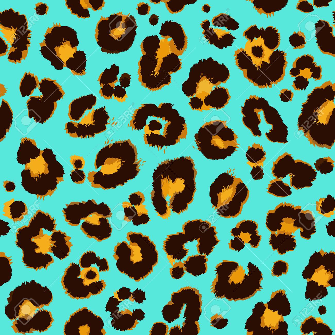 Seamless leopard pattern. Vector. - 69222294 Seamless leopard pattern. Vector. - 69222294