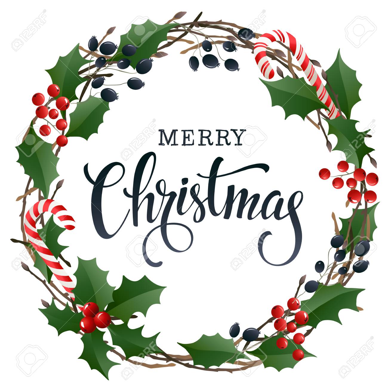 merry christmas lettering banner for web or social media holiday holiday greeting card template