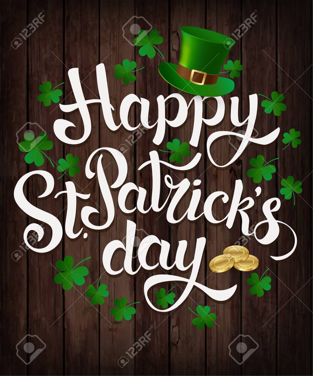 Happy St. Patrick s Day lettering Vector illustration. - 90821729 Happy St. Patrick s Day lettering Vector illustration. - 90821729