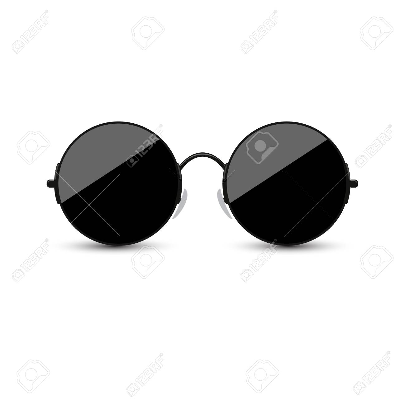 black round glasses
