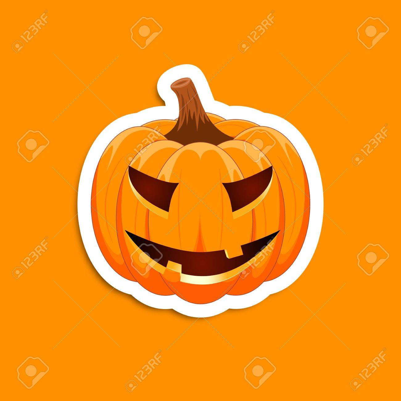 オレンジ色の背景にカボチャのステッカー ハッピーハロウィンの休日の主なシンボル 休日のハロウィーンのためのあなたのデザインのための笑顔でオレンジカボチャ ベクターイラスト のイラスト素材 ベクタ Image オレンジ色の背景にカボチャのステッカー ハッピーハロウィンの休日の主なシンボル 休日のハロウィーンのためのあなたのデザインのための笑顔でオレンジカボチャ ベクターイラスト のイラスト素材 ベクタ Image