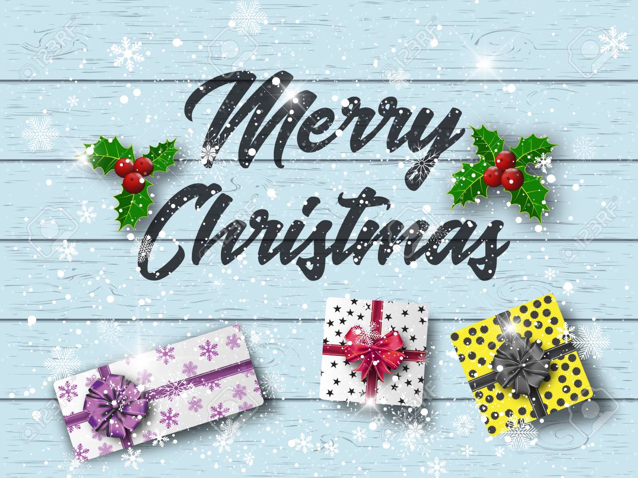 happy new year and merry christmas winter background layout merry christmas layout
