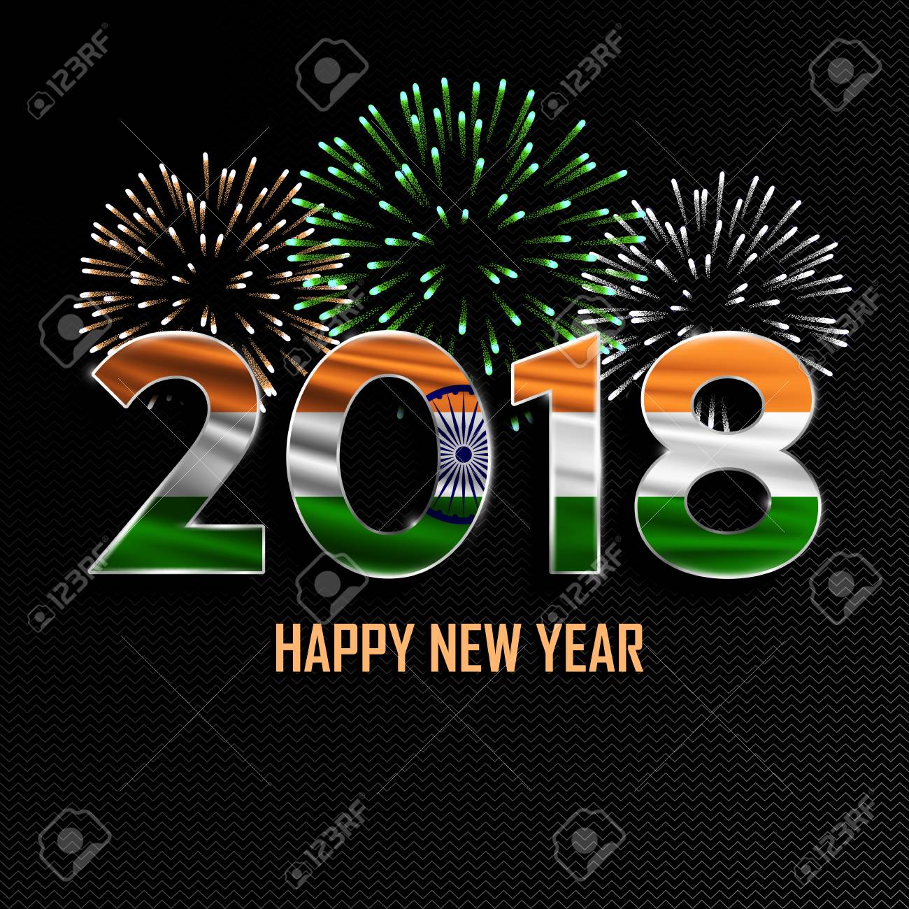 happy new year and merry christmas 2018 new year background