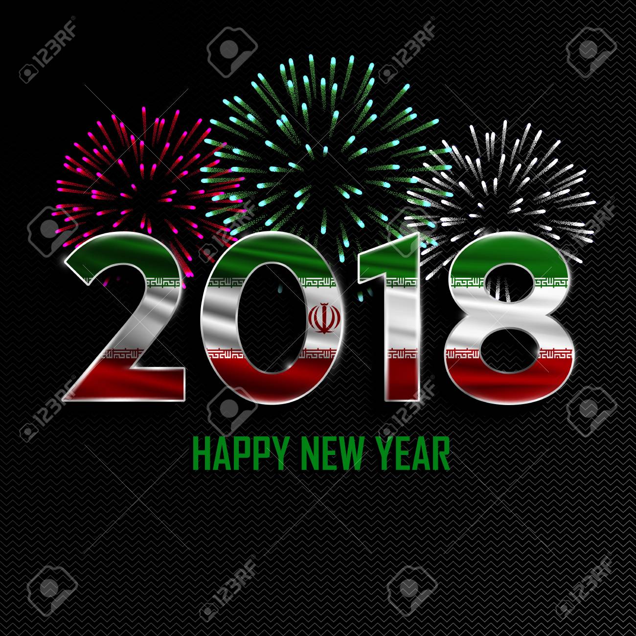 happy new year and merry christmas 2018 new year background