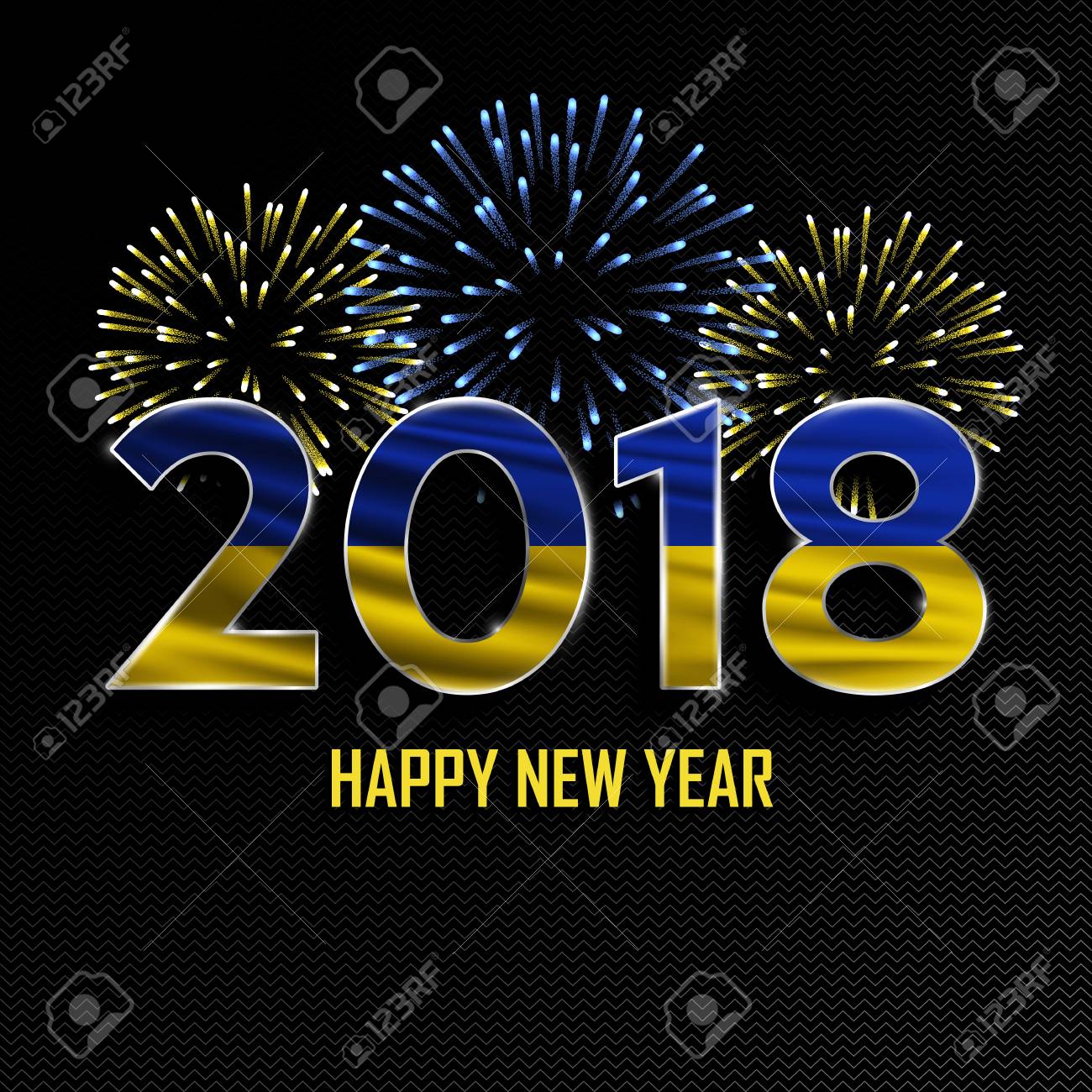 happy new year and merry christmas 2018 new year background