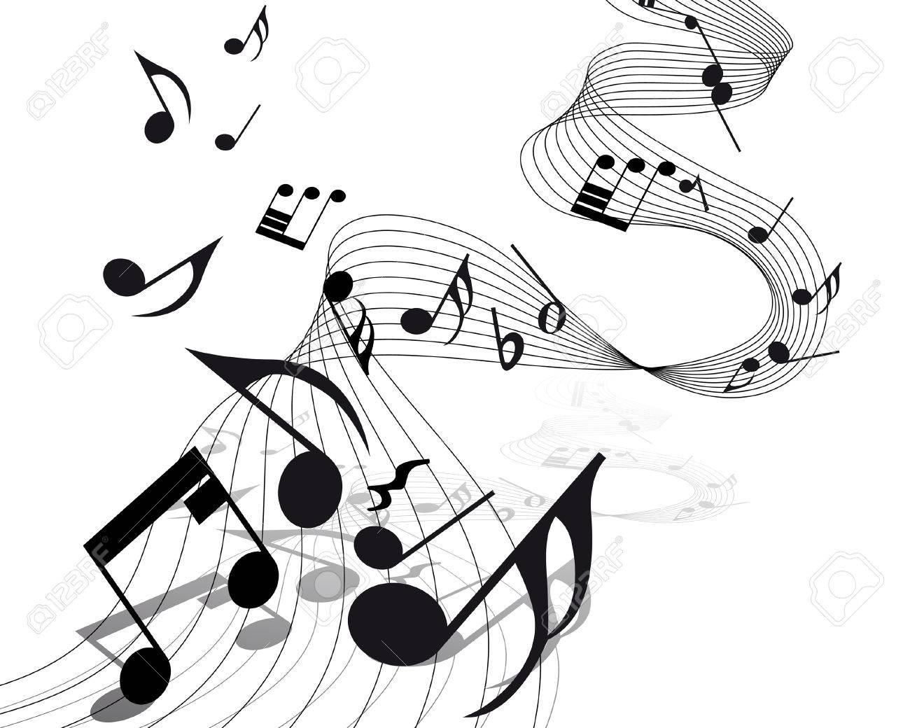 staff music notes