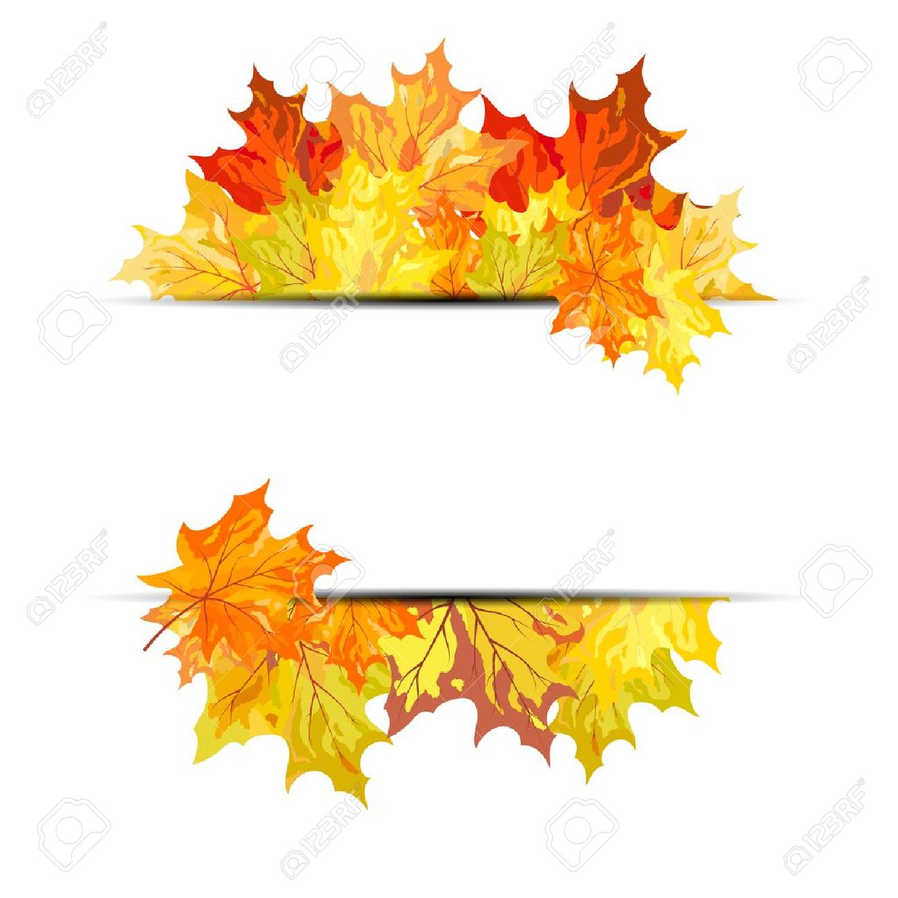 秋のカエデの葉の背景 透明なイラスト のイラスト素材 ベクタ Image