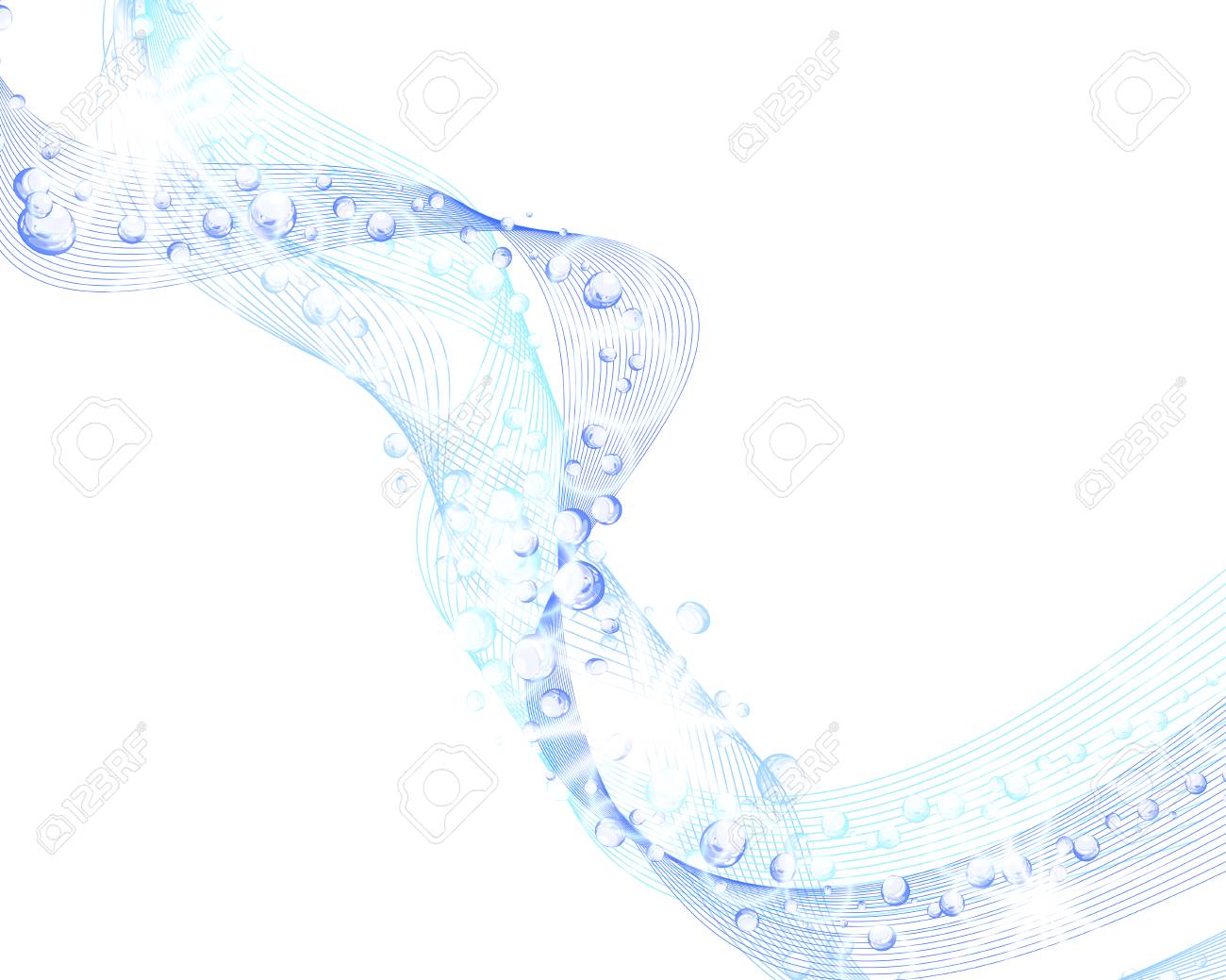 泡と水リップル背景のイラスト素材・ベクター Image 22775241