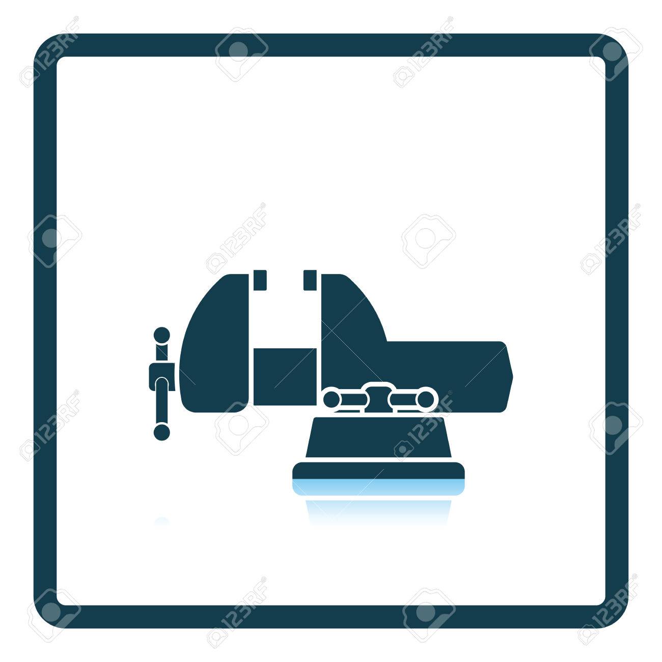 万力のアイコン 影反射設計 ベクトルの図 のイラスト素材 ベクタ Image