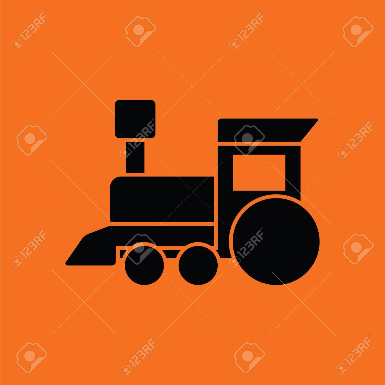 orange train toy