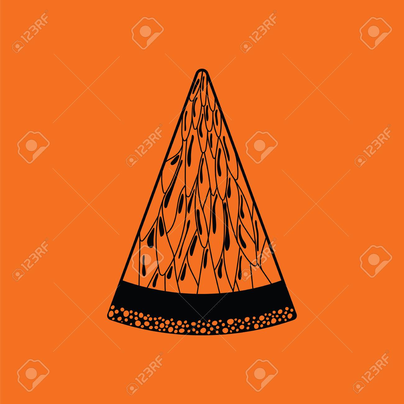 icon of lemon orange background with black vector illustration black and orange backgrounds