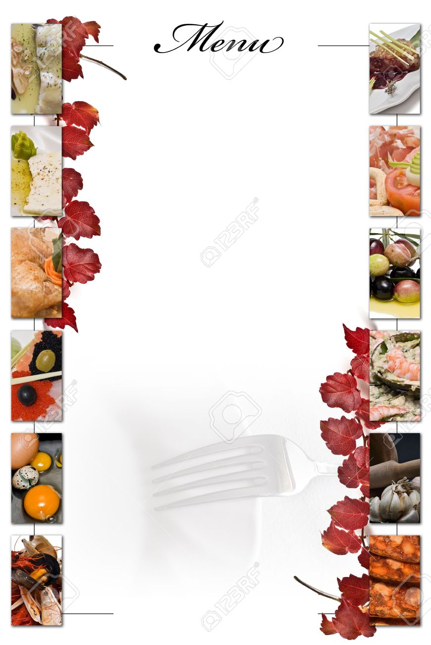 restaurant menu in blank to fill stock photo picture and royalty