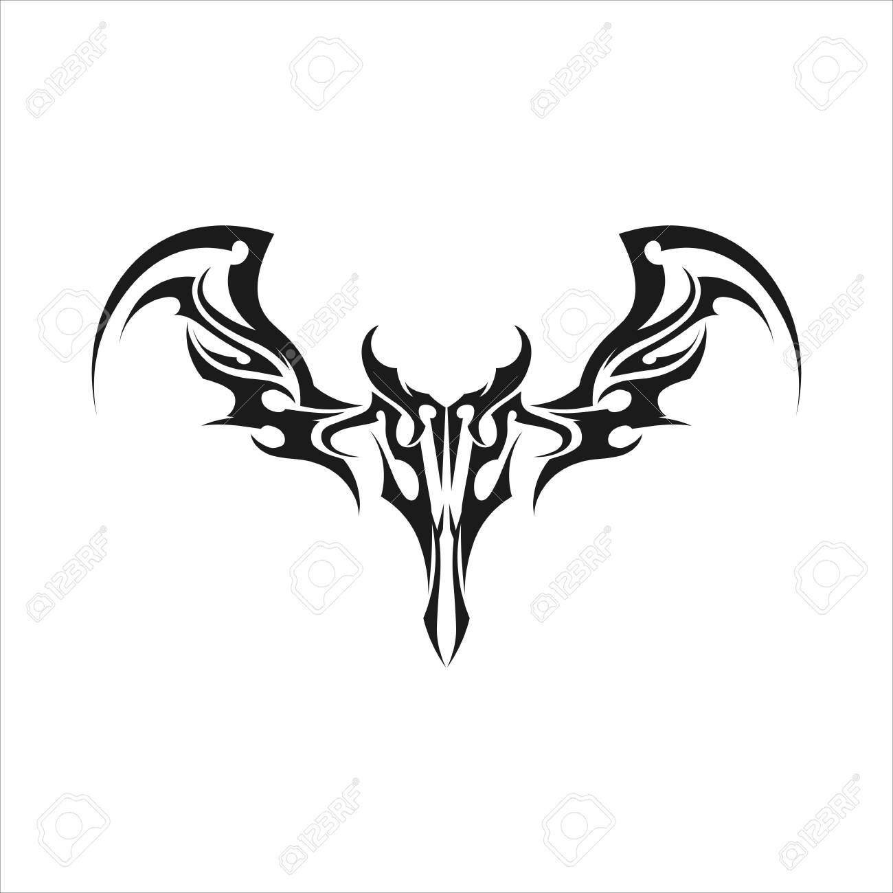 Tribal, Classic , Black, Ethnic Tattoo Icon Vector Illustration Design Logo  Royalty Free SVG, Cliparts, Vetores, e Ilustrações Stock. Image 153250835., image size:1300x1300