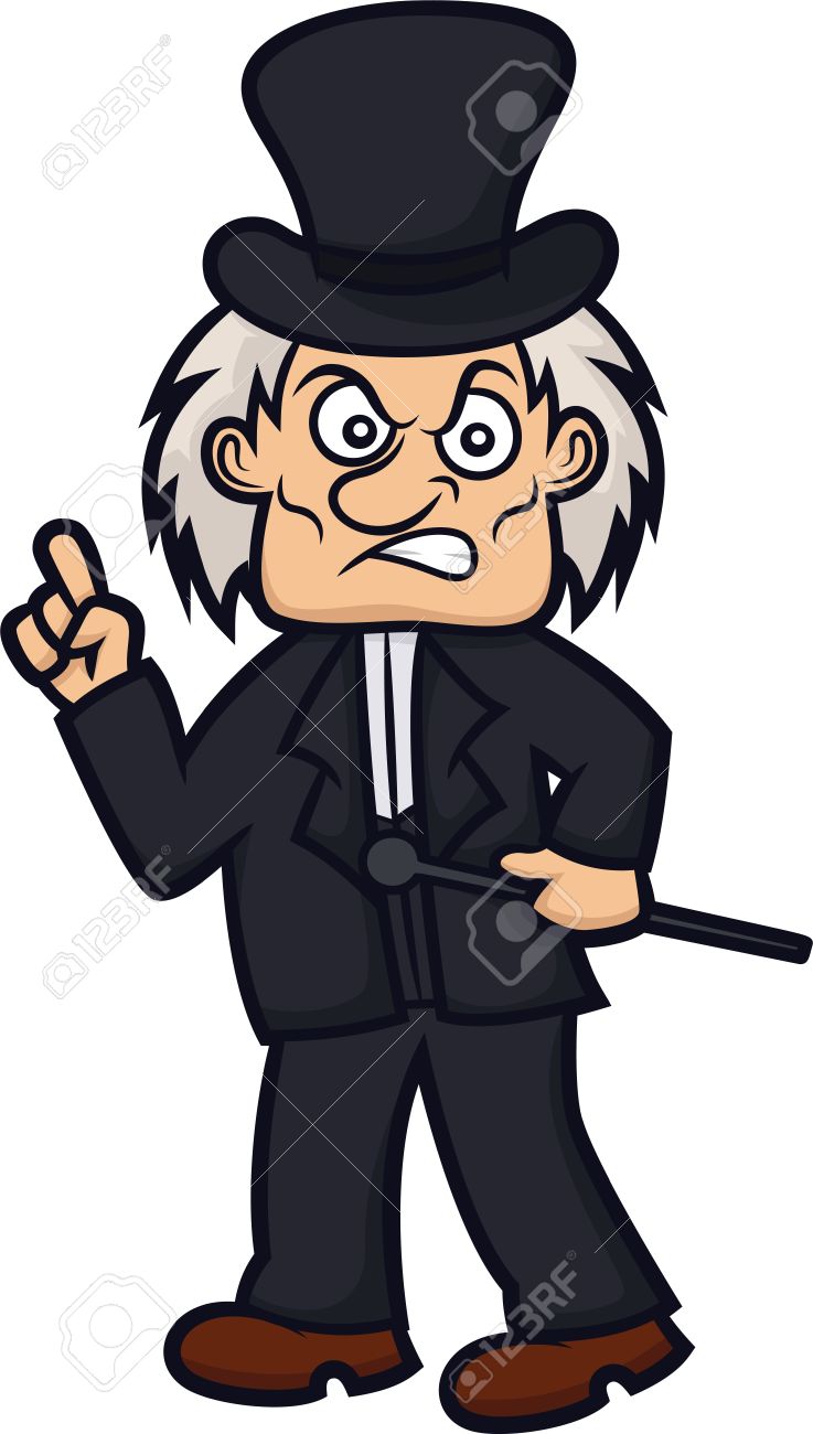 Ebenezer Scrooge Cartoon Character 