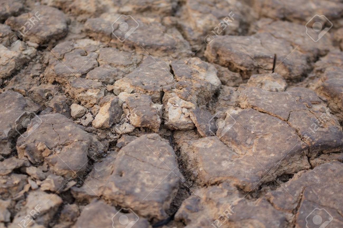 乾燥した地面の割れ目水温暖化なし の写真素材 画像素材 Image
