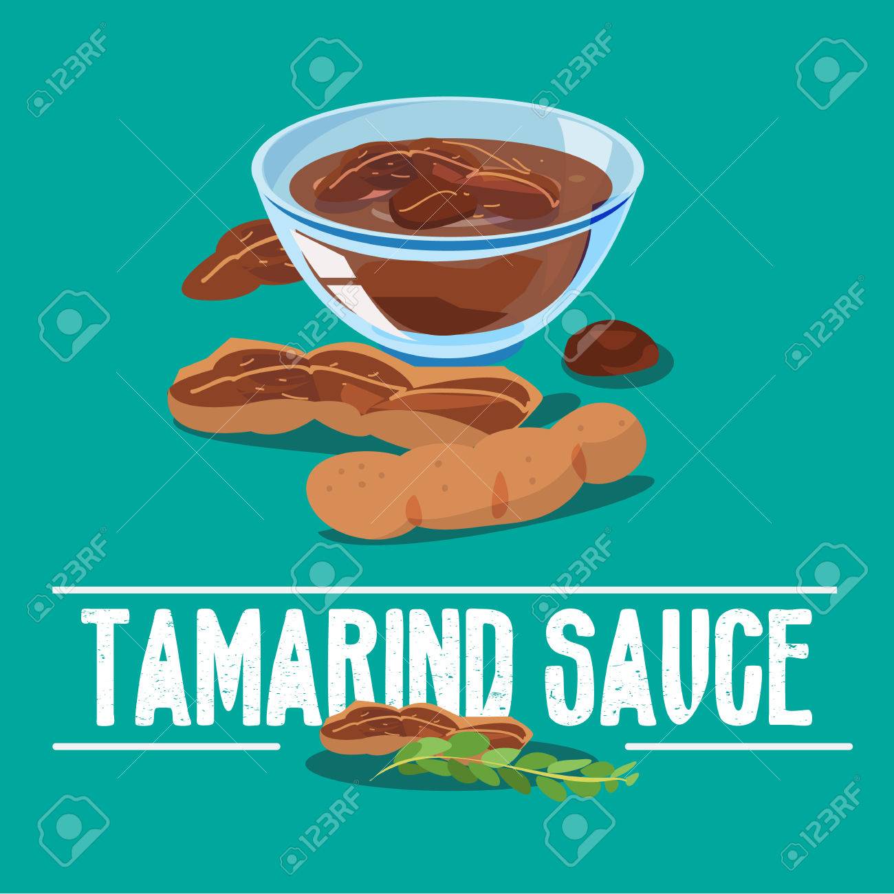 Tamarind Sauce Vector Illustration Royalty Free Cliparts Vectors And Stock Illustration Image