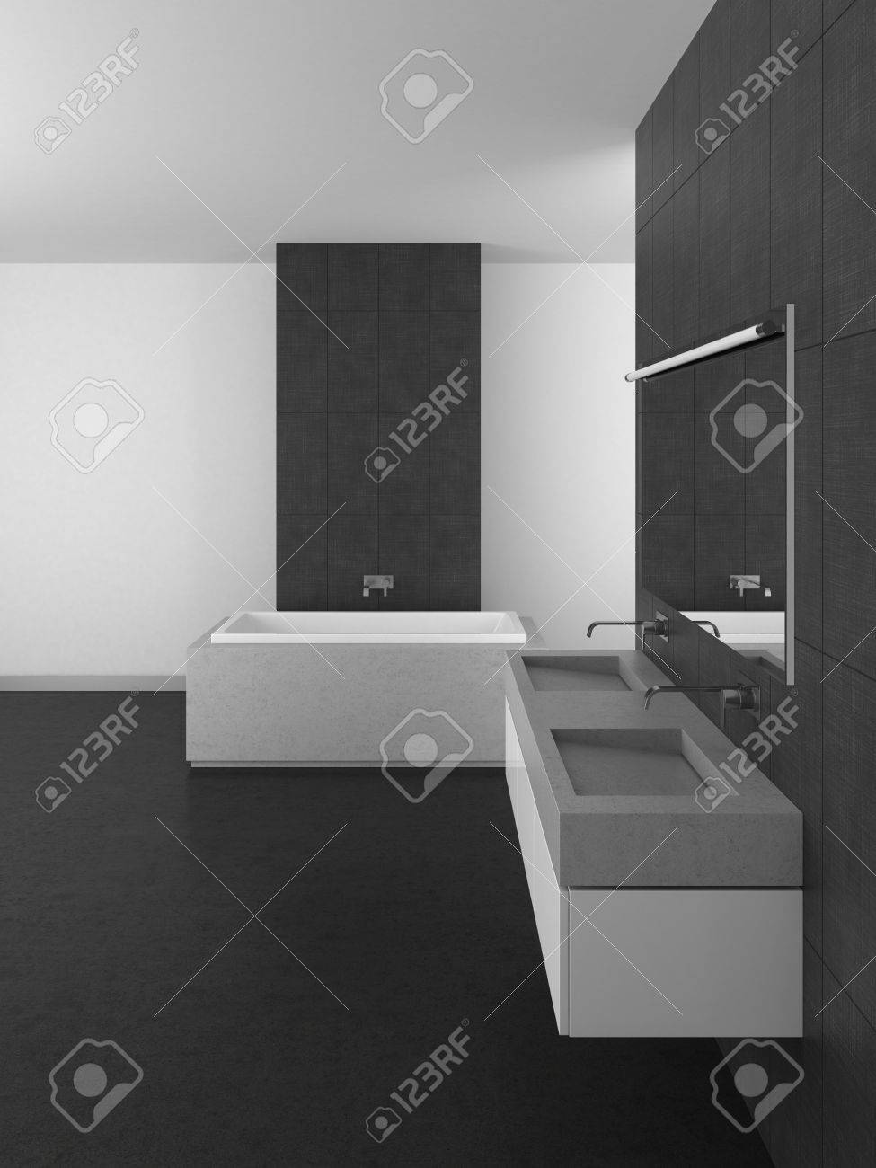 cuarto de bao con lavabo doble azulejos grises y suelo oscuro las d with azulejos de cuarto de bao modernos with baos with alicatado de baos modernos - Alicatado De Baos cuarto de bao con lavabo doble azulejos grises y suelo oscuro las d with azulejos de cuarto de bao modernos with baos with alicatado de baos modernos - Alicatado De Baos