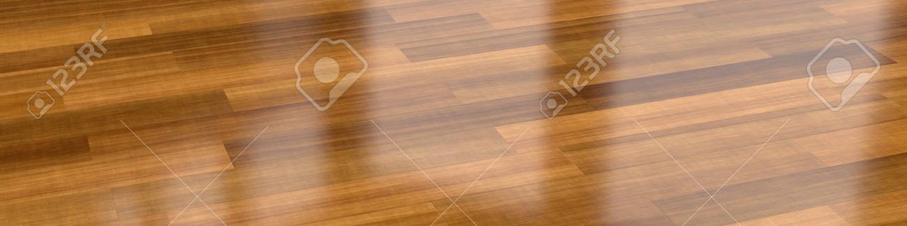 Close Up View Of Dark Wood Parquet Floor Background Stock Photo