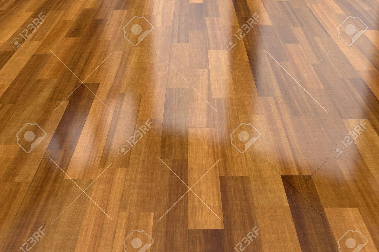 Close Up View Of Dark Wood Parquet Floor Background Stock Photo