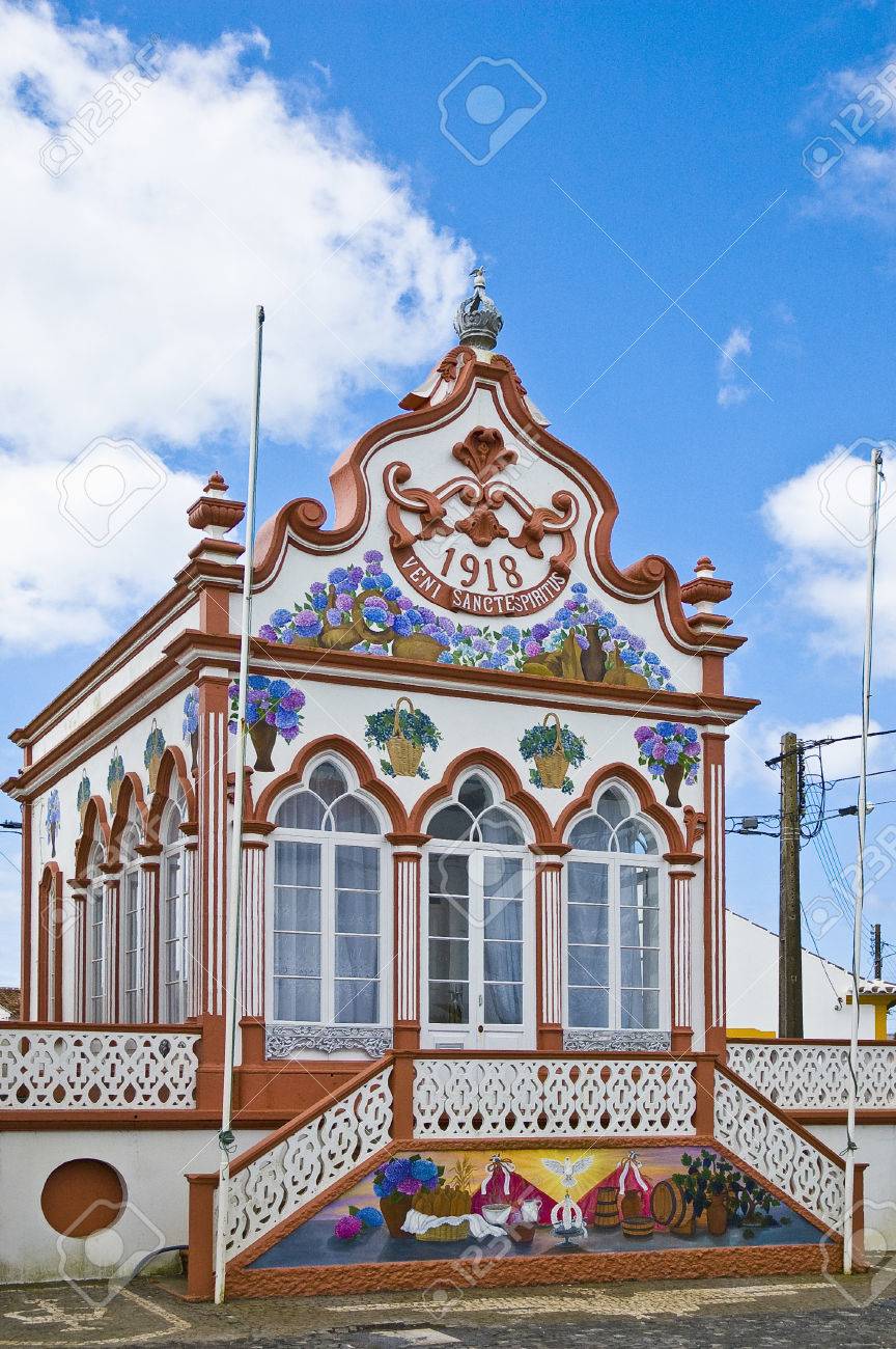 Imperio Of Sao Sebastiao, Terceira, Azores, Portugal. Stock Photo, Picture  and Royalty Free Image. Image 35206977., image size:864x1300
