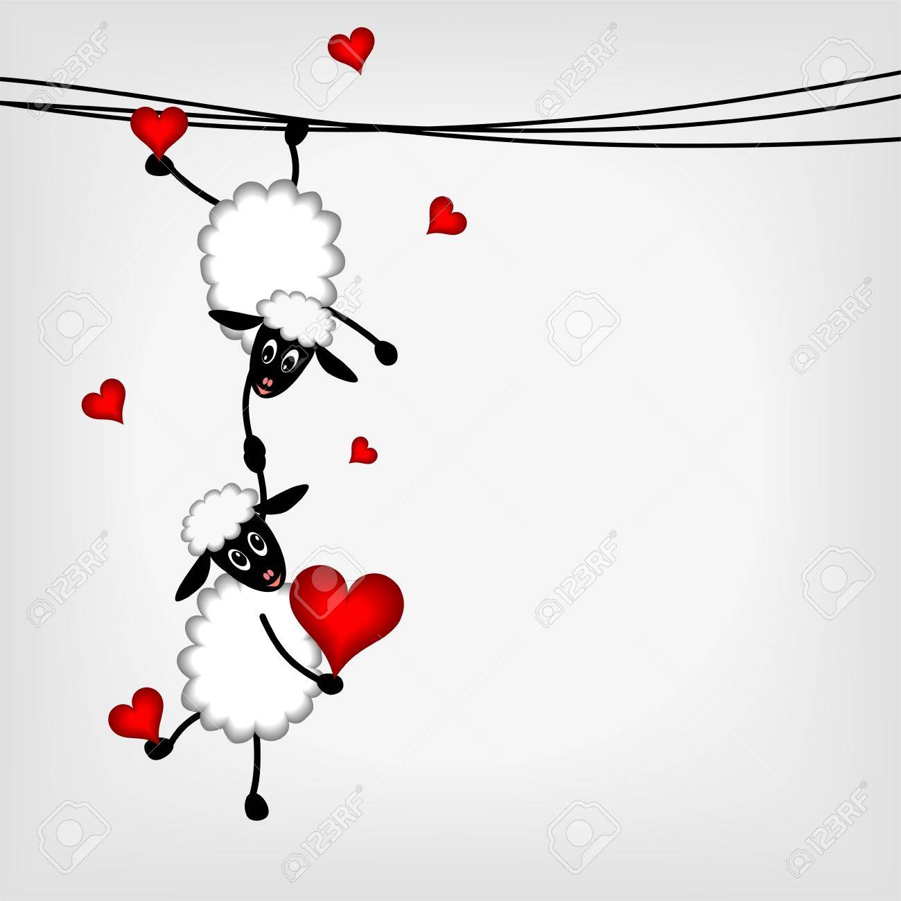 Zwei Schafe Und Lammchen Auf Wascheleine Hangen Vektor Illustration Lizenzfrei Nutzbare Vektorgrafiken Clip Arts Illustrationen Image 11925994