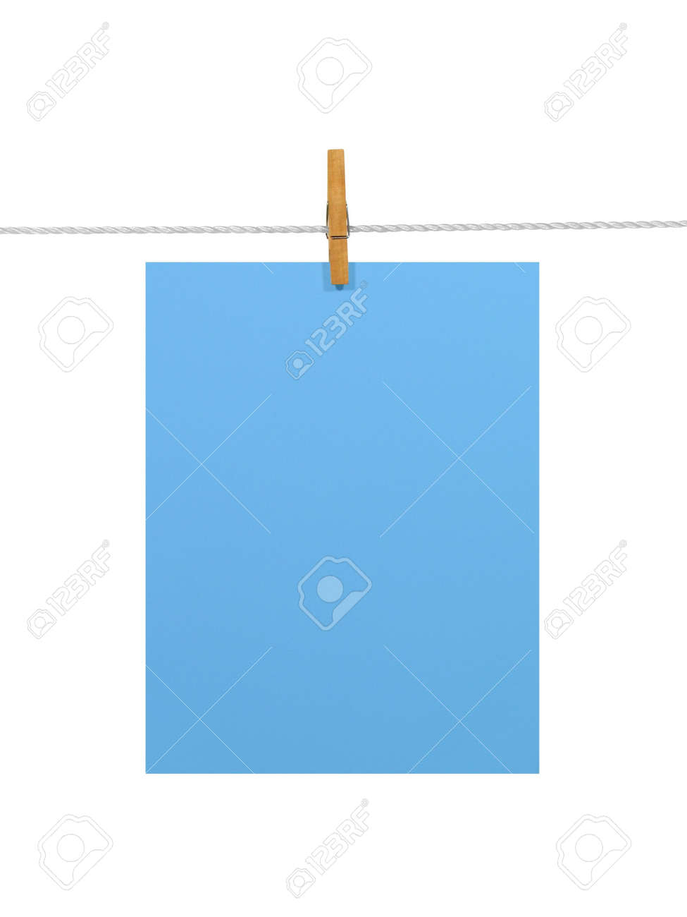 sky blue blank paper