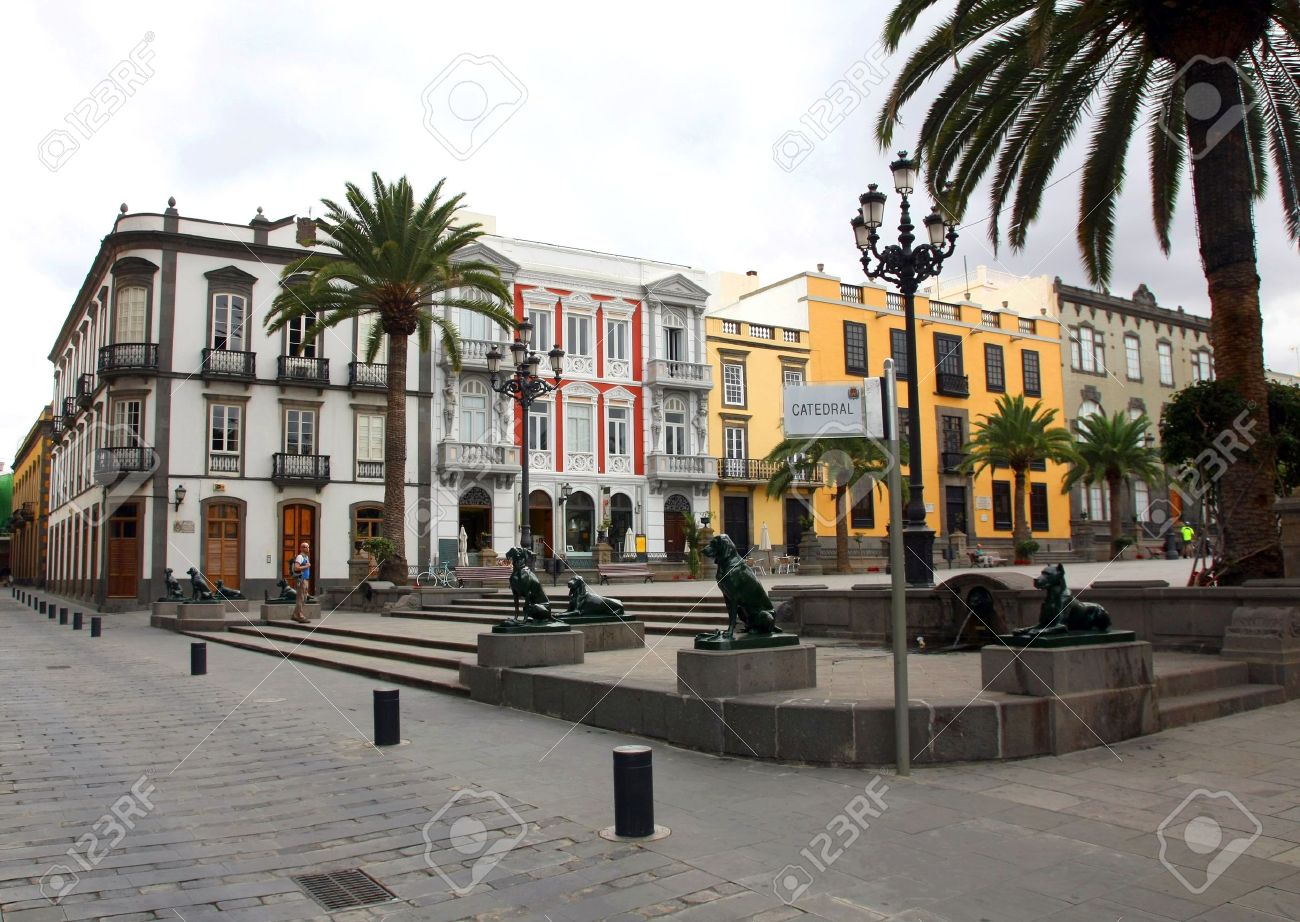 ラス パルマス デ グラン カナリア島 グラン カナリア島の市内中心部 の写真素材 画像素材 Image