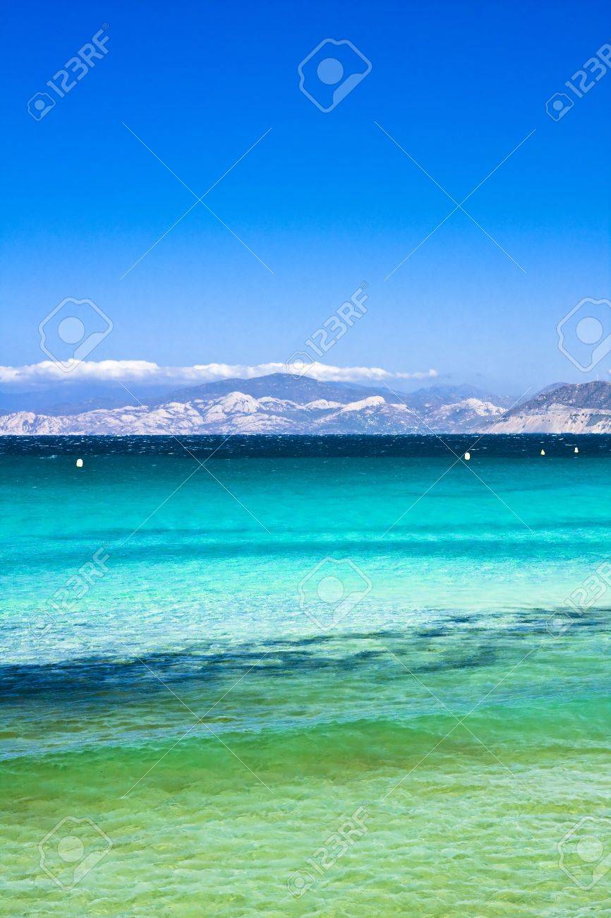 Amazin Turquoise Plage Près De St Florent En Corse France