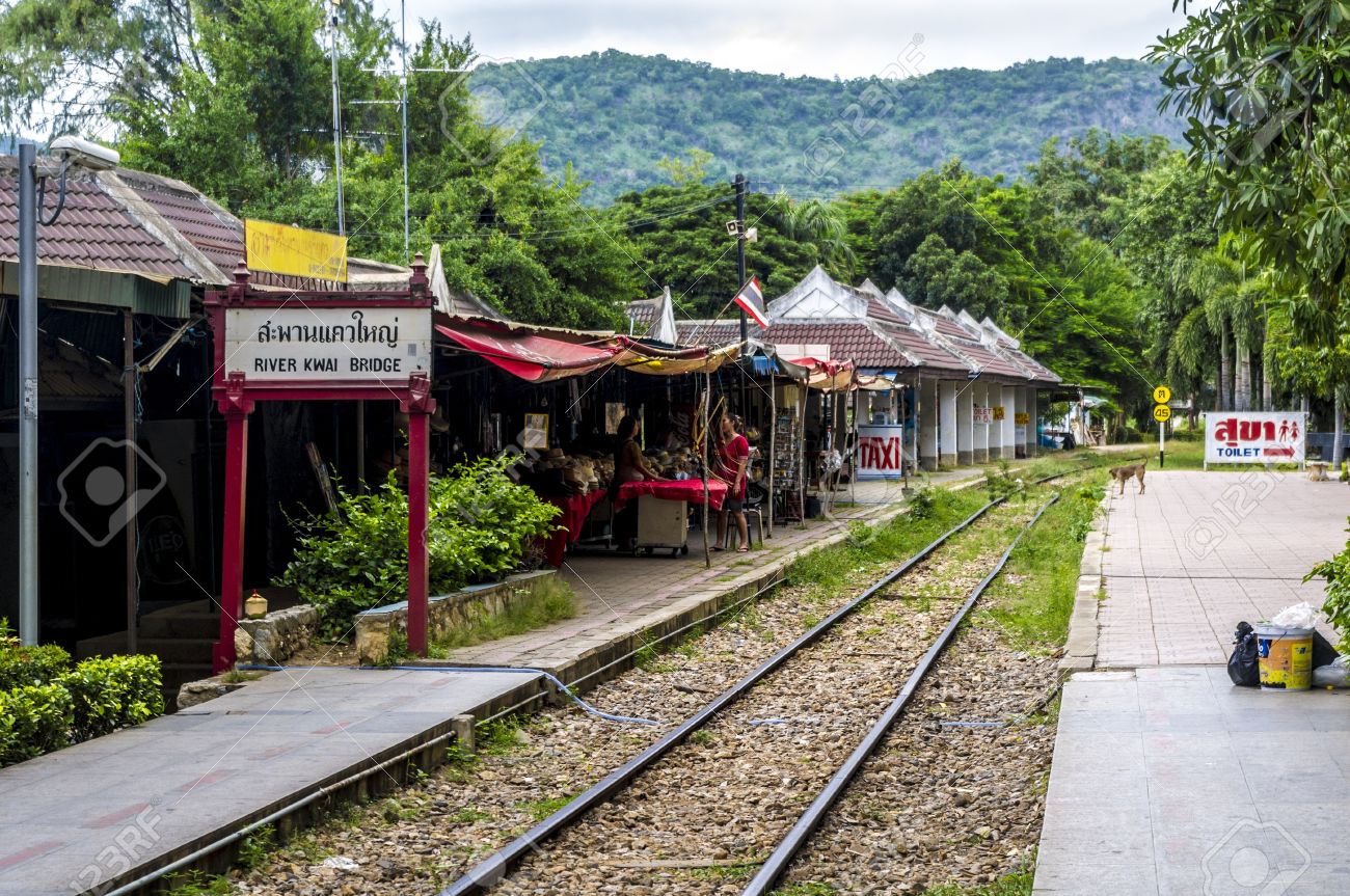 River Kwai Bridge Railway Station At Kanchanburi In Thailand Stock Photo Picture And Royalty Free Image Image River Kwai Bridge Railway Station At Kanchanburi In Thailand Stock Photo Picture And Royalty Free Image Image