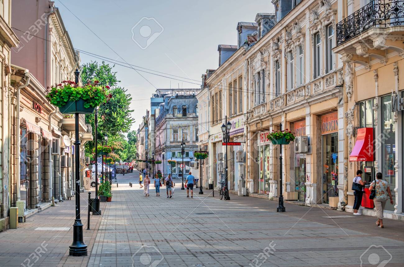 images Ruse Bulgaria Images ruse bulgaria 07 26 2019 pedestrian street in the city of stock photo picture and royalty free image image 146145951