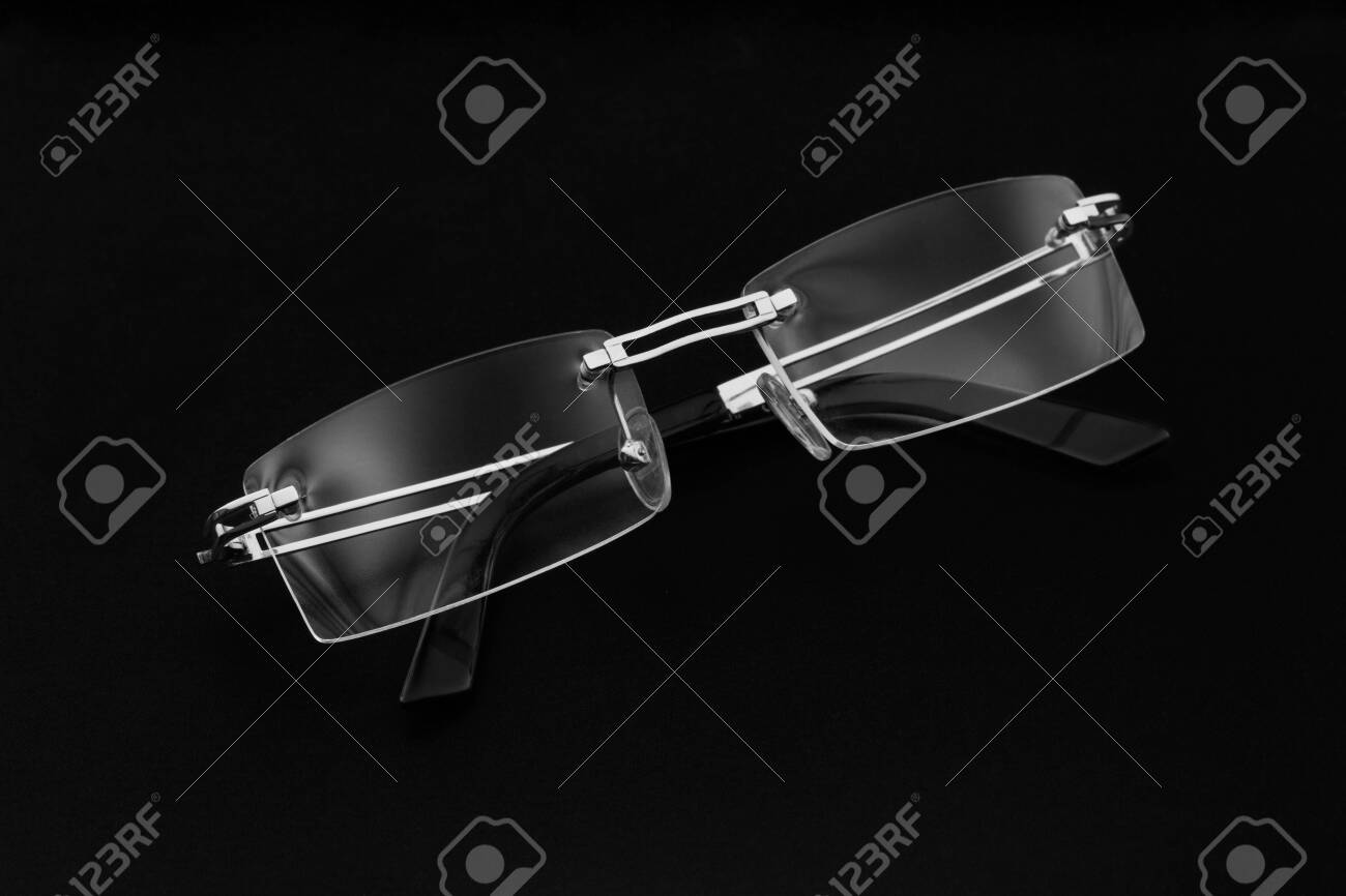 stylish rimless eyeglasses