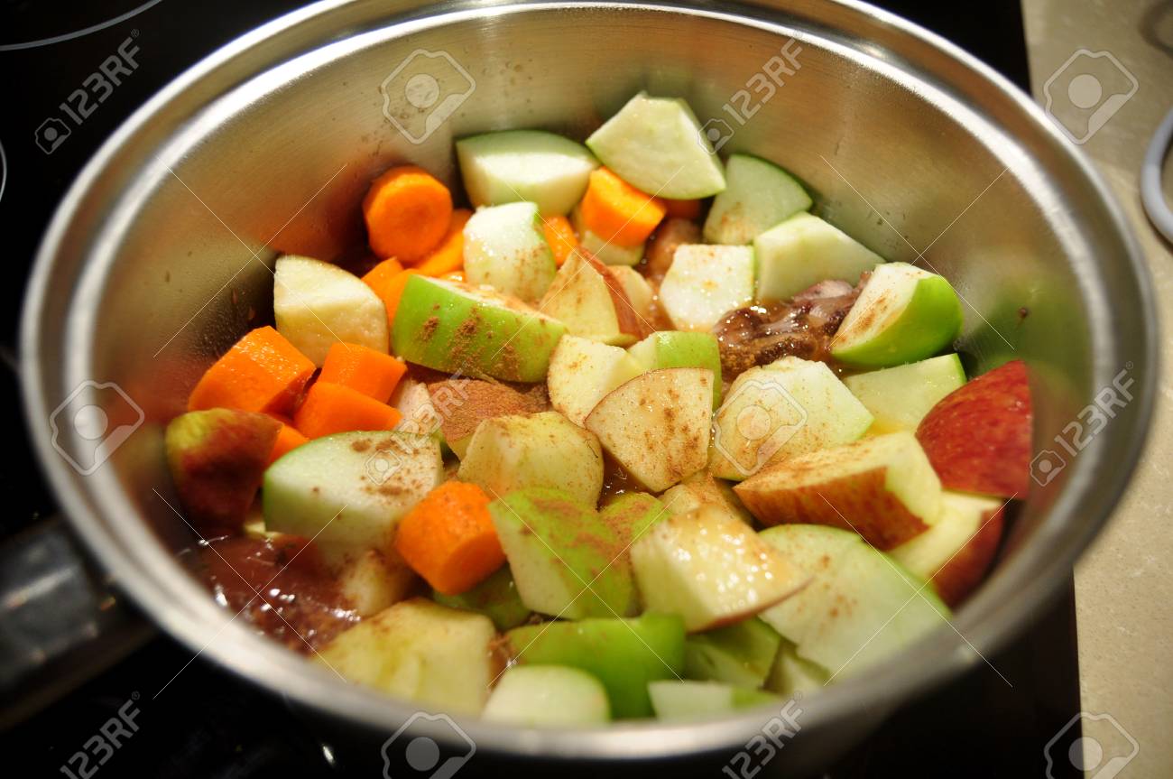 Thai People Preparing And Cooking Creative Fusion Food For Dining