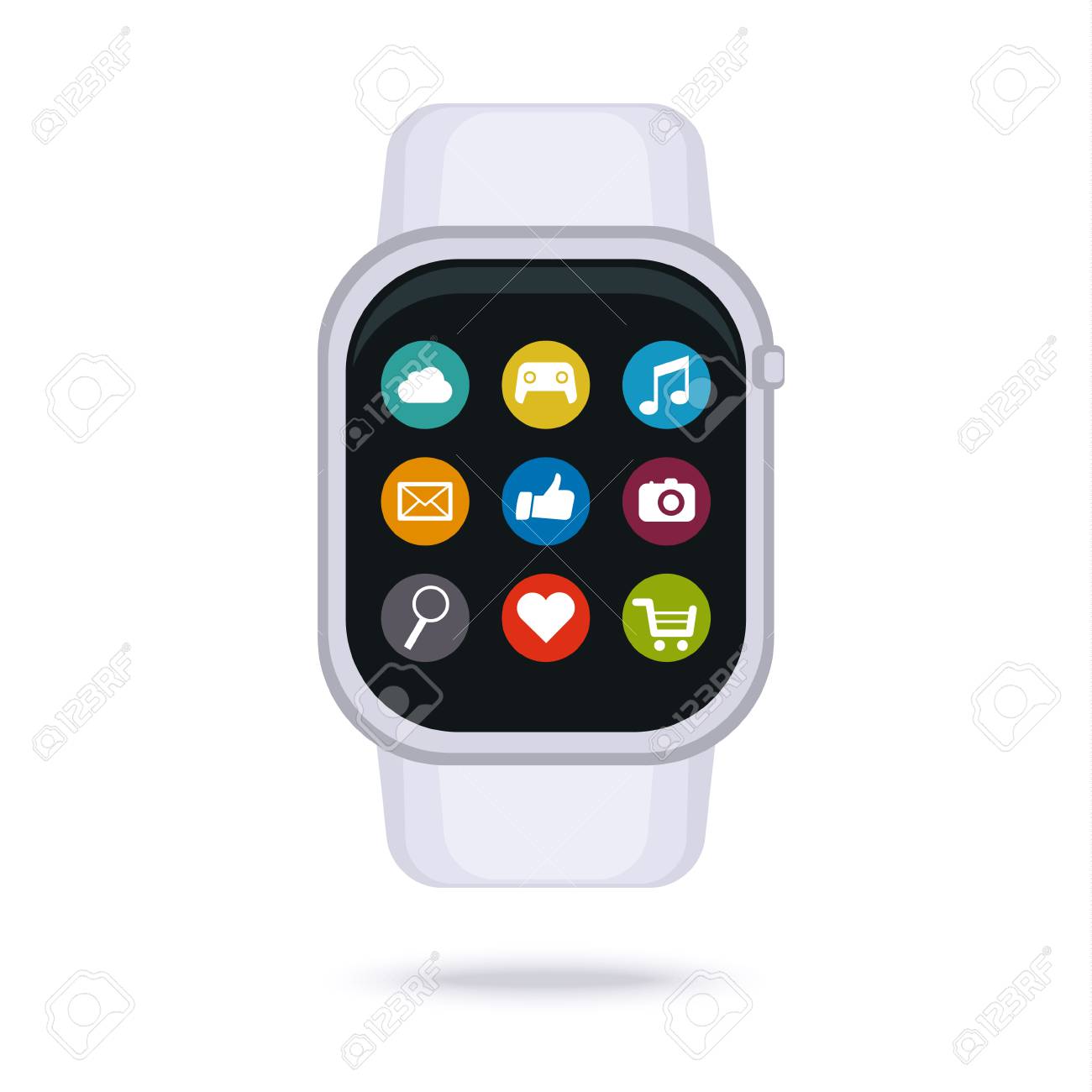 digital watch with phone