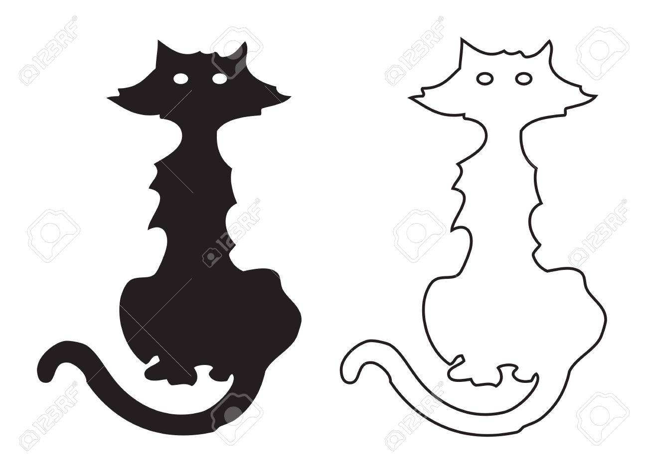 黒猫シルエット のイラスト素材 ベクタ Image 黒猫シルエット のイラスト素材 ベクタ Image