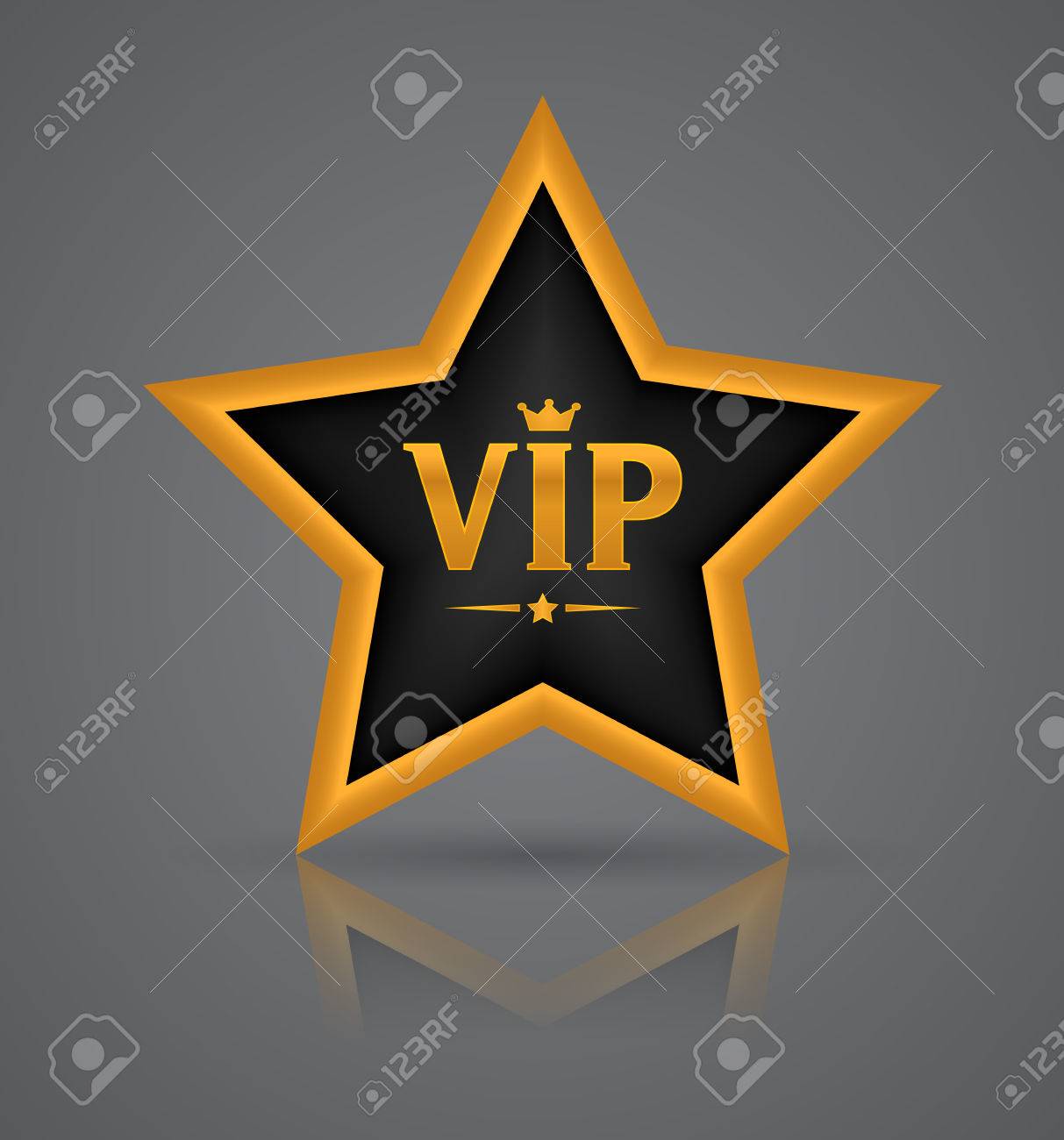 Vip Star Abbreviation Icon Letters Logo With Crown Royalty Free Cliparts Vectors And Stock Illustration Image