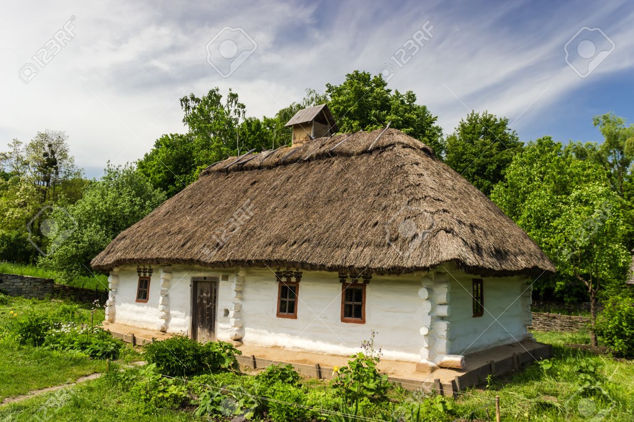 authentic farmhouse of historical area of podolia 19th century