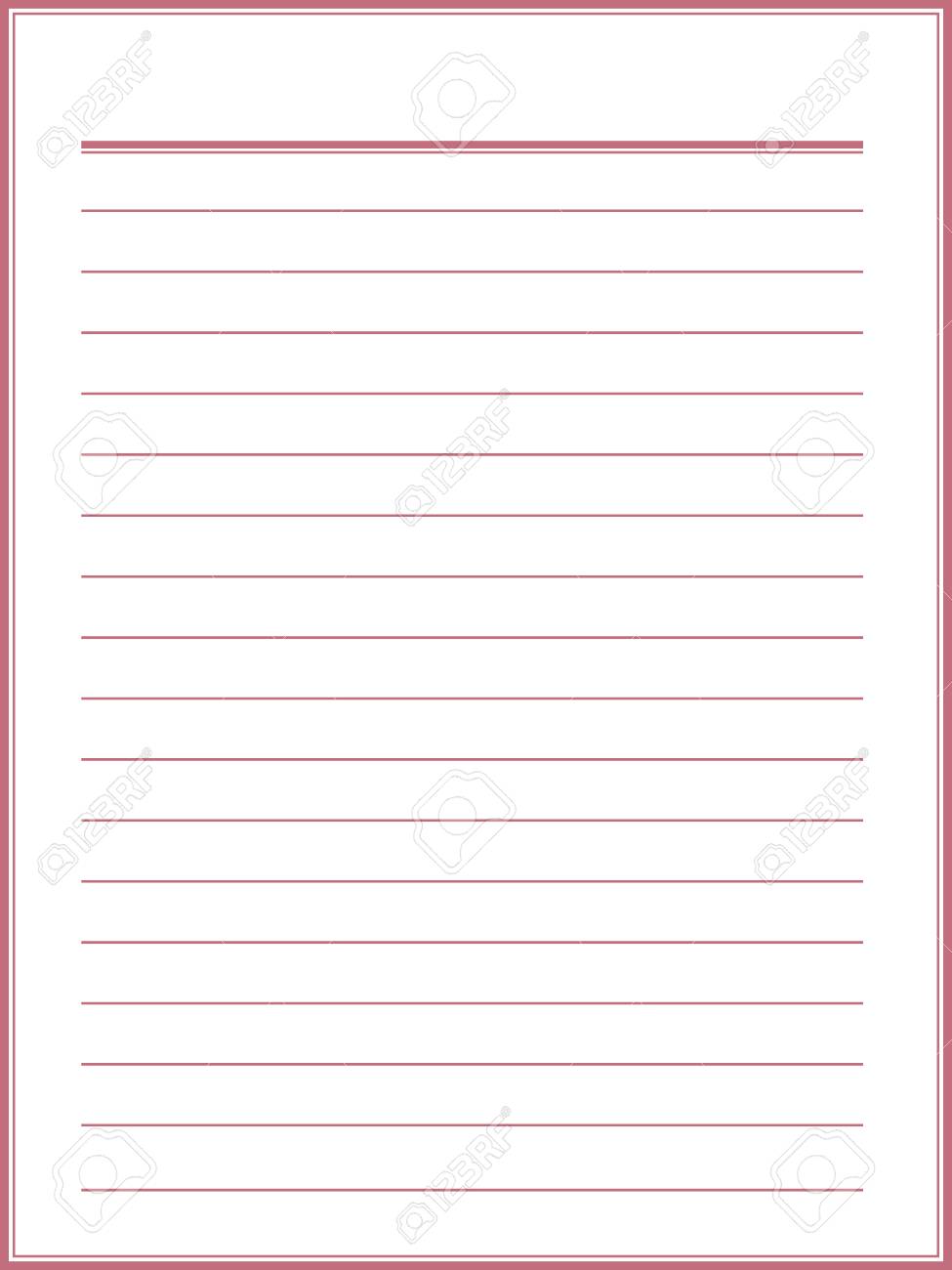 stationery paper with lines