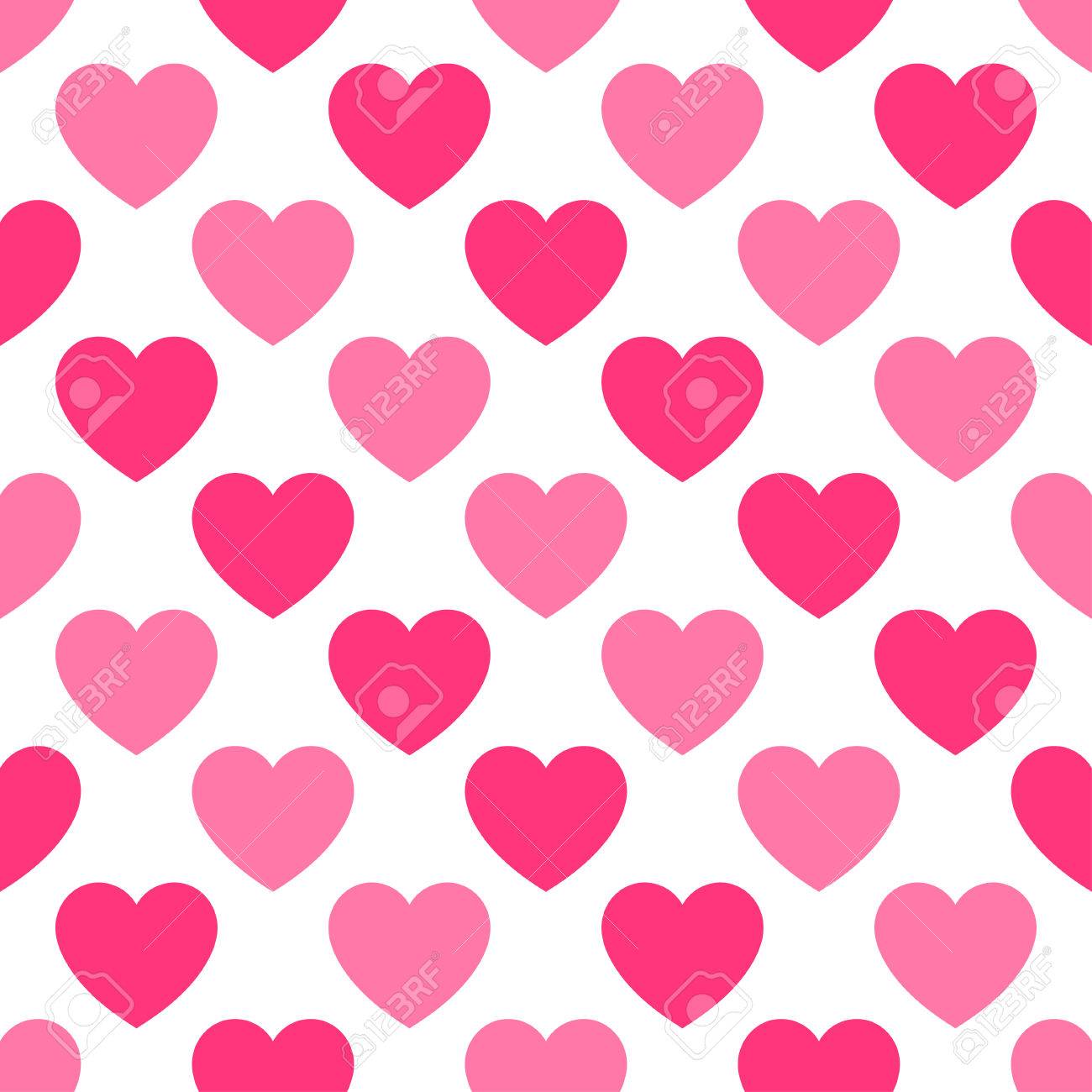 pink hearts pattern