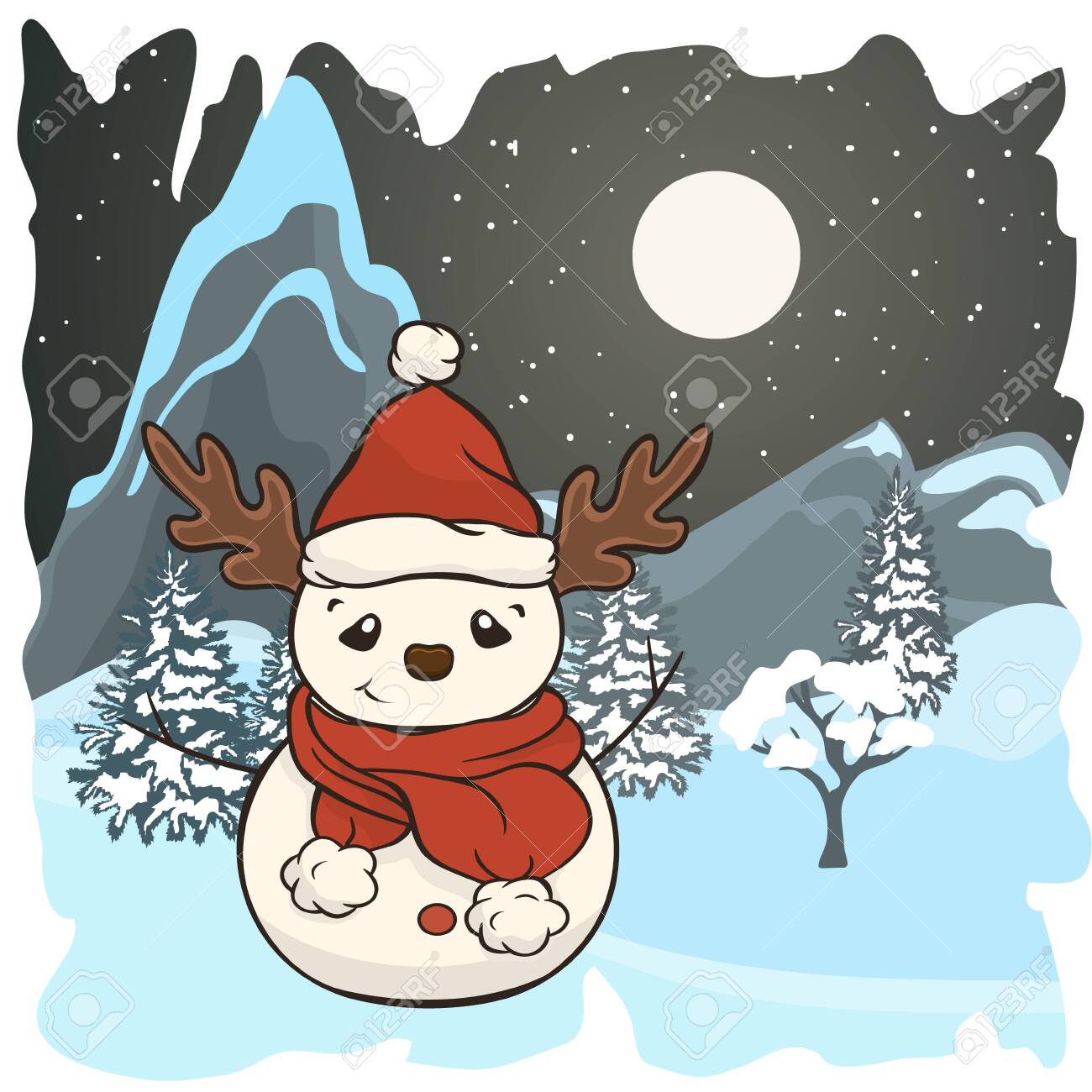 childrens red hat and scarf