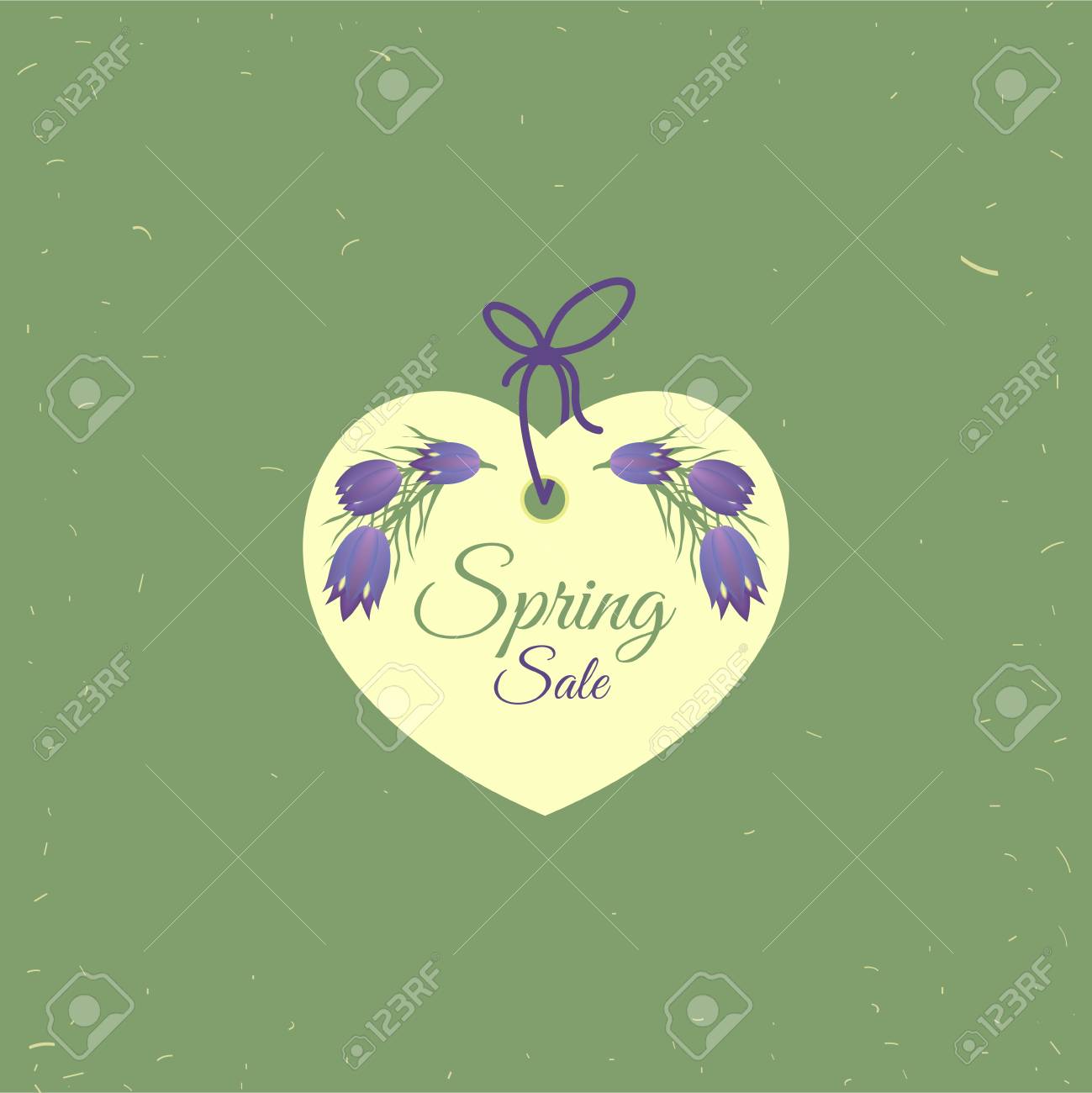 spring sale tag banners