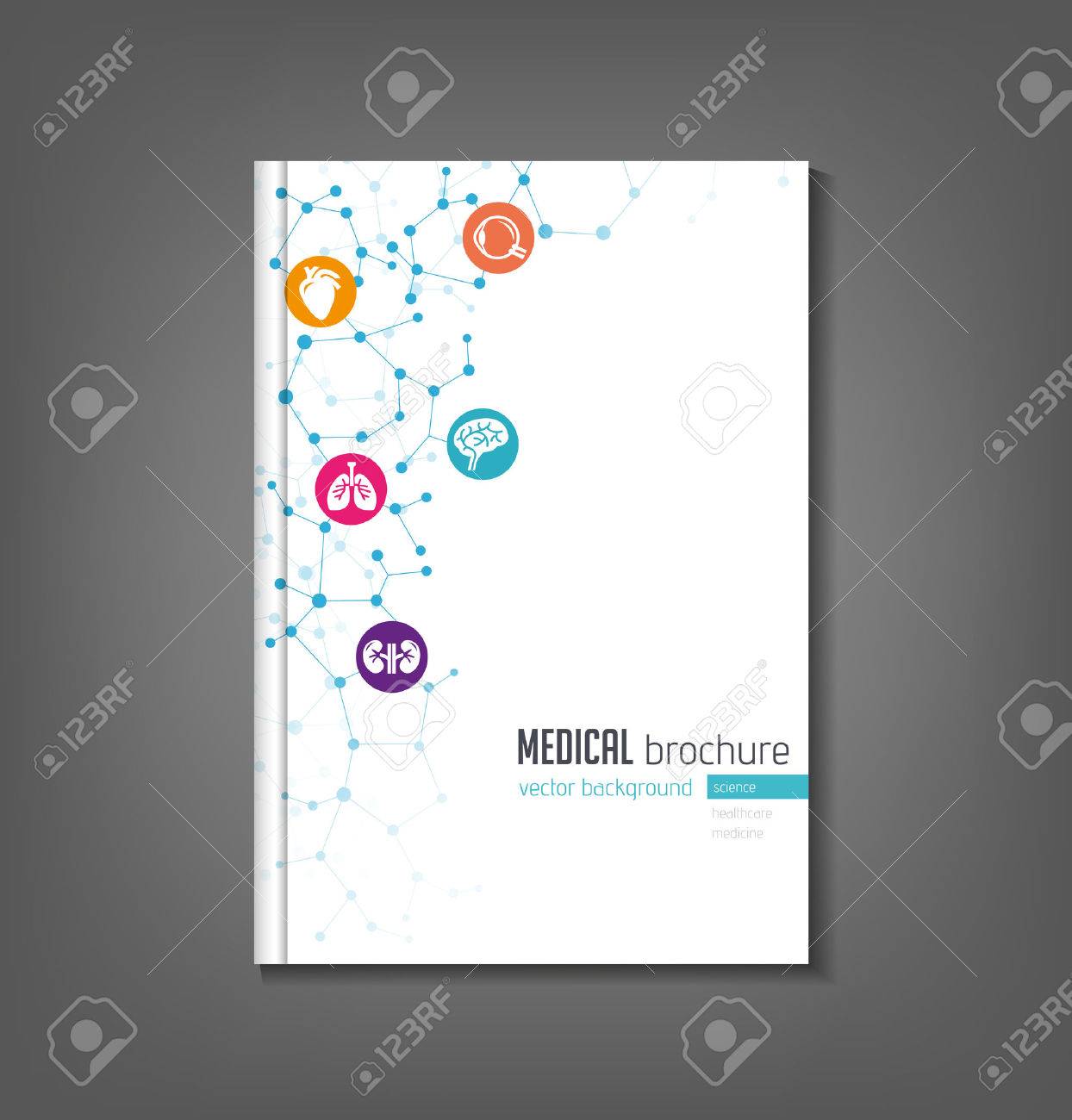 パンフレット テンプレート 医学トピック 医療 科学 技術 のイラスト素材 ベクタ Image