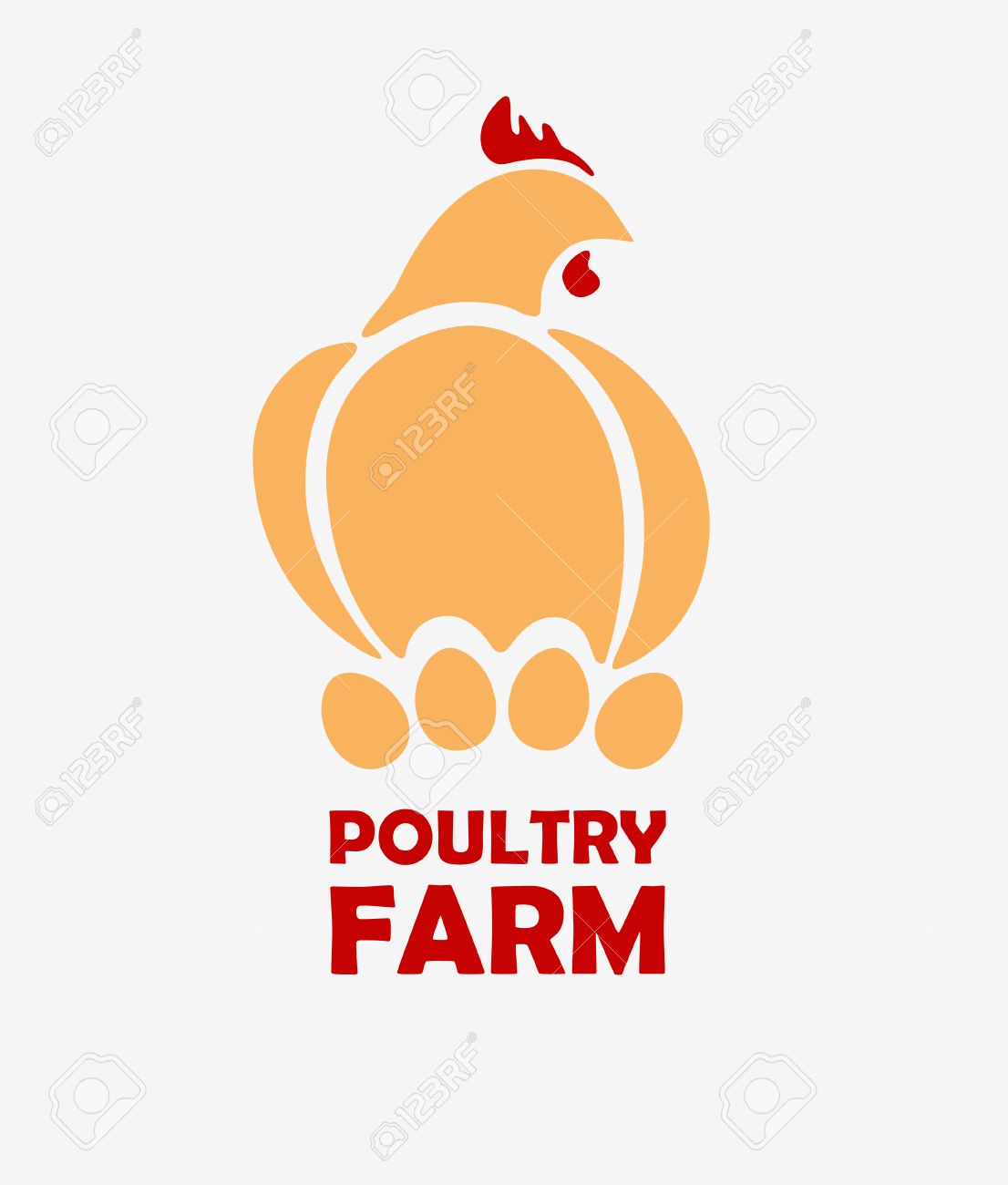 chicken logo design template stylizing hen eggs hatch icon such