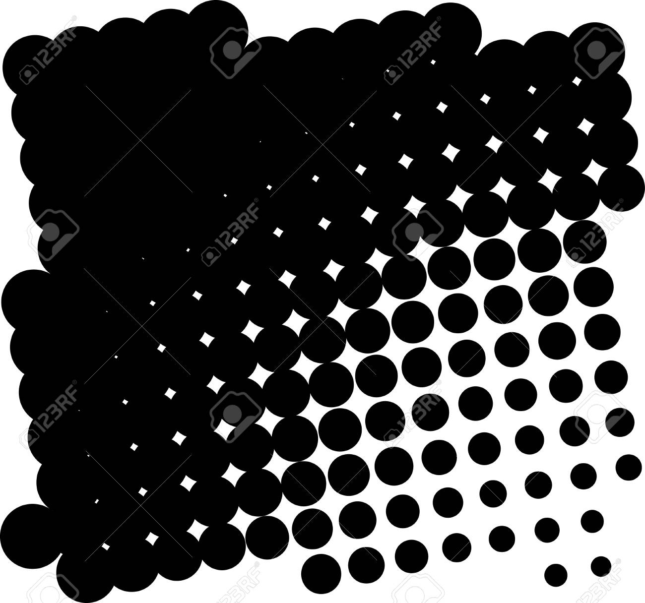 Halftone Pattern Comic Background Dotted Retro Backdrop With Circles Dots Design Element For Web Banners Posters Cards Wallpapers Sites Pop Art Style Vector Illustration Black And White Royalty Free Cliparts Vectors And