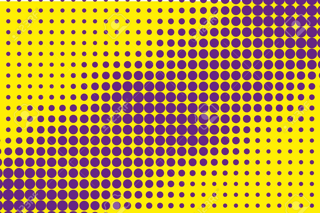 Comic Pattern Halftone Background Purple Yellow Color Dotted Royalty Free Cliparts Vectors And Stock Illustration Image