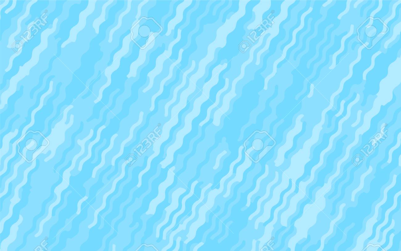 Light Blue Pattern With Wavy Lines Modern Minimalist Design