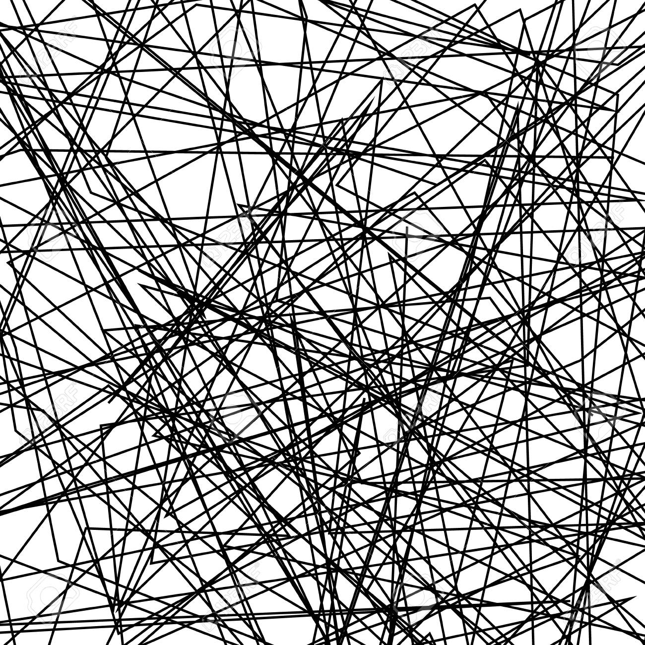 Asymmetrical texture with random chaotic lines, abstract geometric pattern. Black and white vector illustration of design element for creating modern art backgrounds, patterns. Grunge urban style. - 115457169 Asymmetrical texture with random chaotic lines, abstract geometric pattern. Black and white vector illustration of design element for creating modern art backgrounds, patterns. Grunge urban style. - 115457169