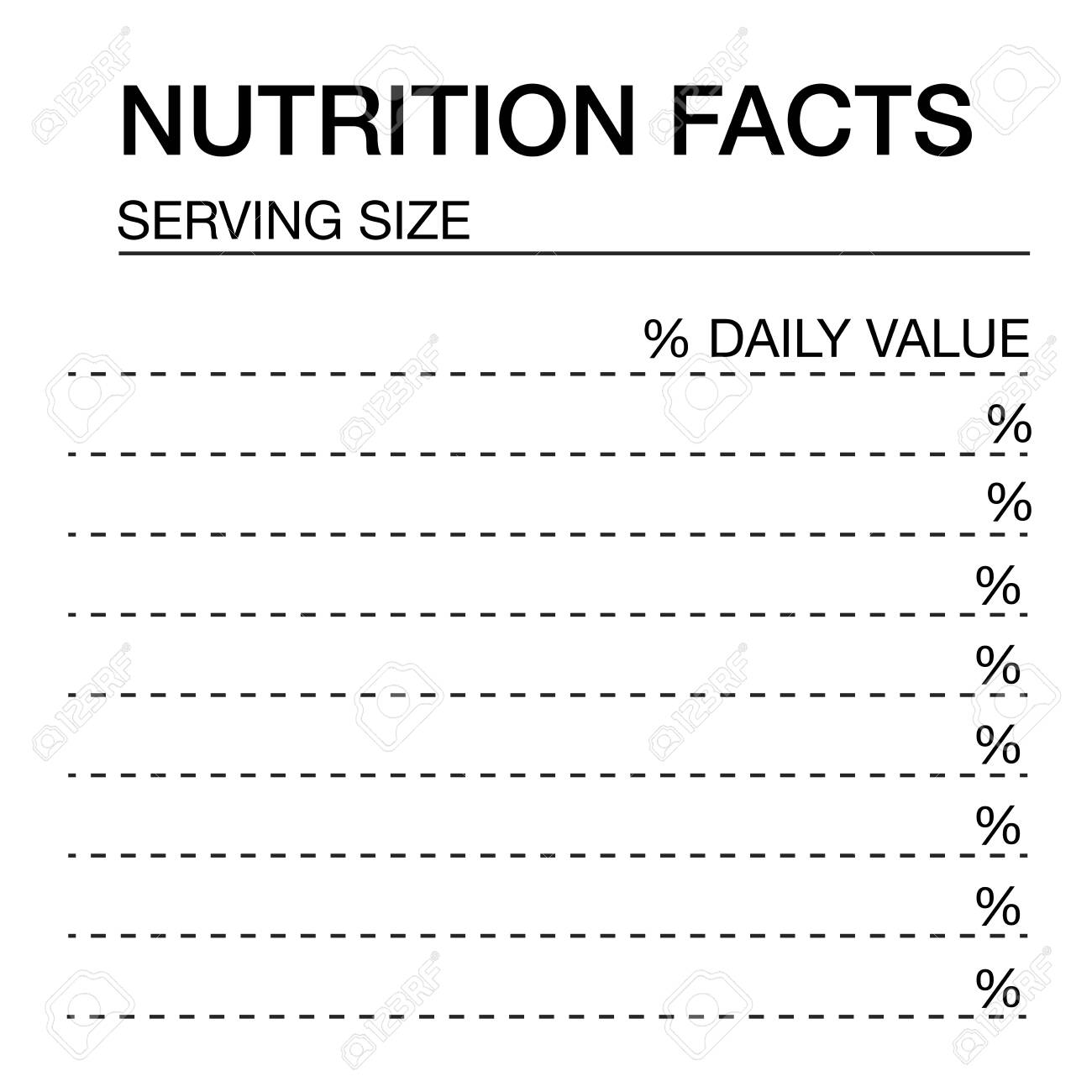 Nutrition Facts Blank Form.Nutrition Facts Vector Blank, Template Within Nutrition Label Template Word Nutrition Facts Blank Form.Nutrition Facts Vector Blank, Template Within Nutrition Label Template Word