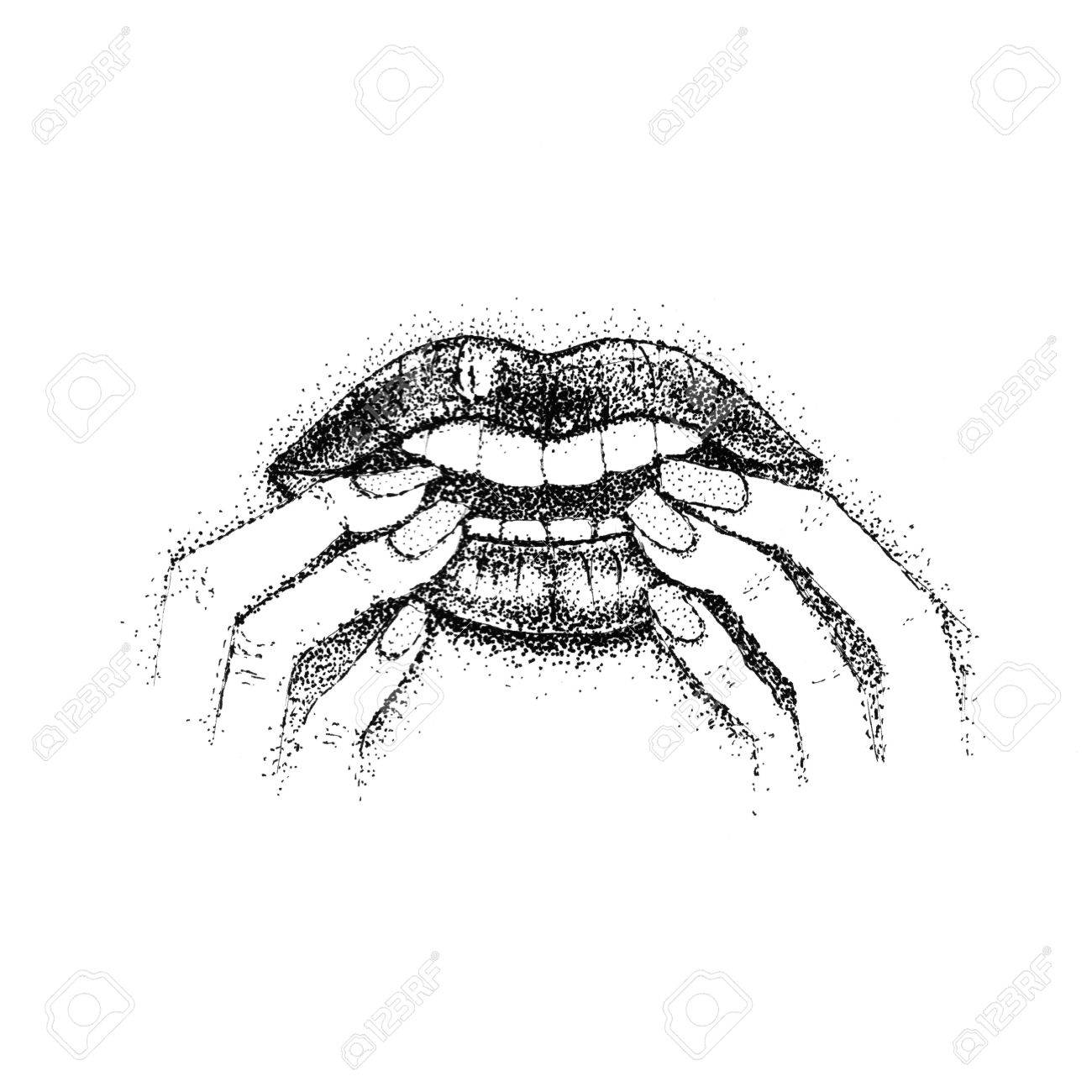 Pin by t T on Lưu nhanh  Mouth drawing, Hand art drawing, Drawing