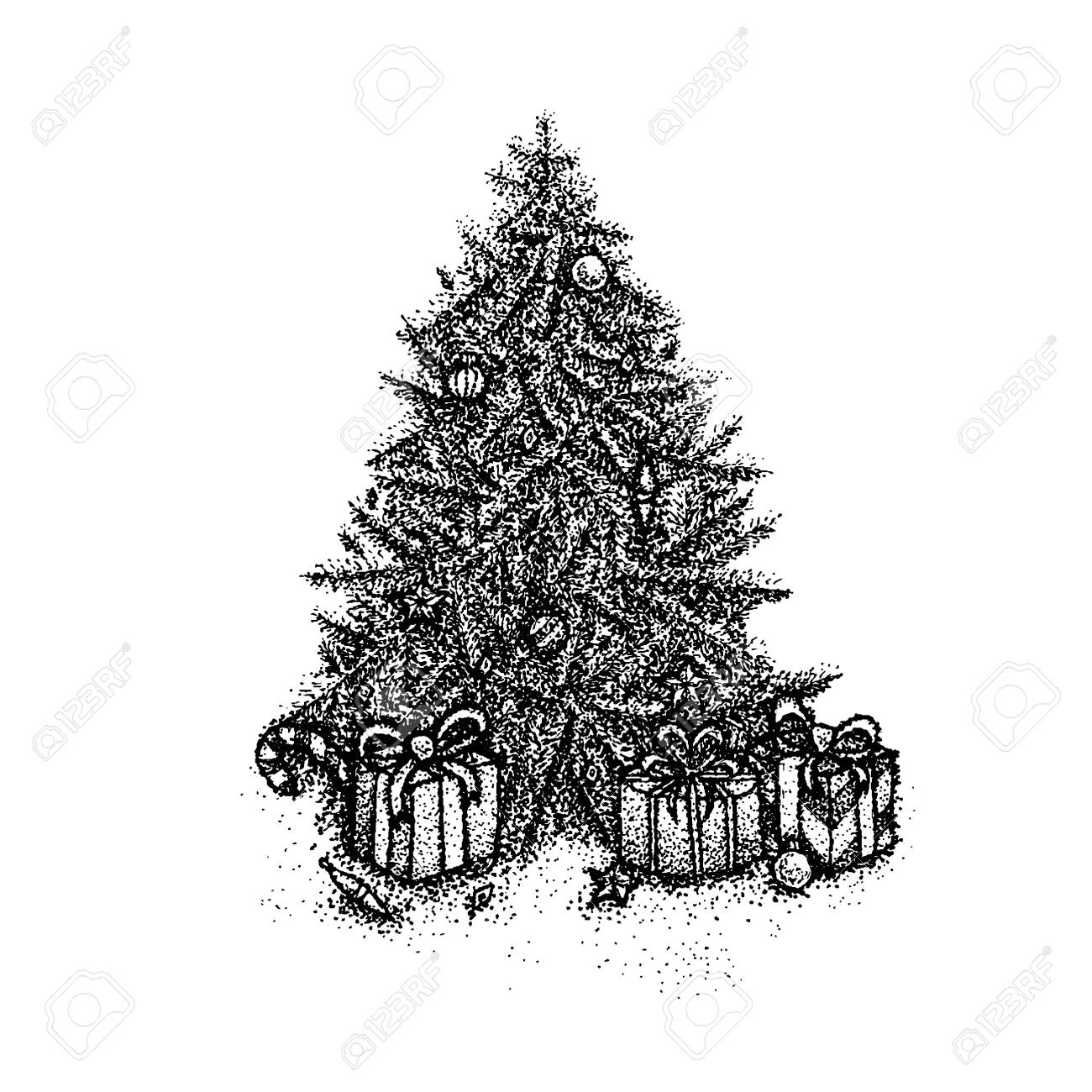 Dotwork Christmas Tree Vector Illustration Of T Shirt Design Royalty Free Cliparts Vectors And Stock Illustration Image Dotwork Christmas Tree Vector Illustration Of T Shirt Design Royalty Free Cliparts Vectors And Stock Illustration Image
